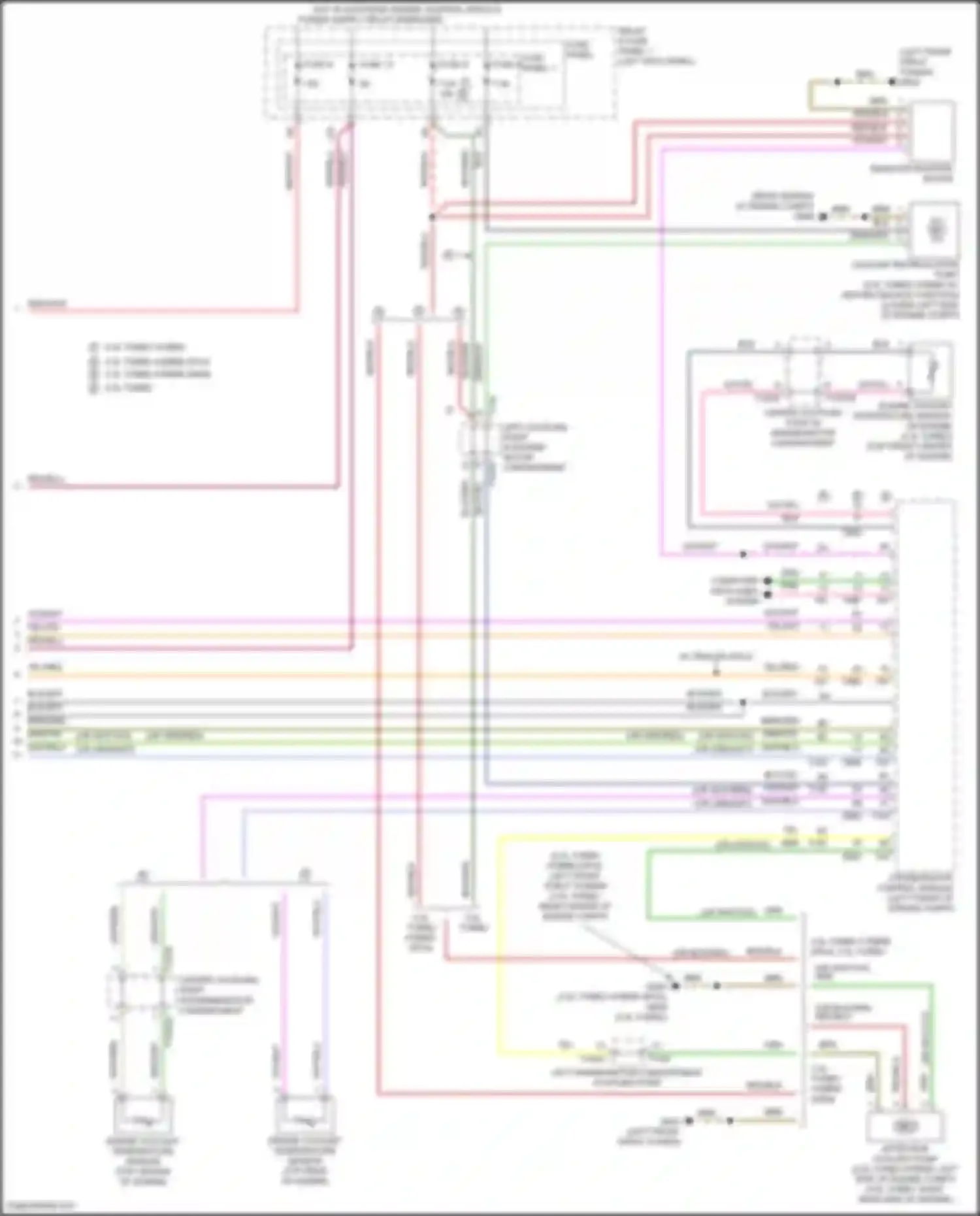 Wiring diagram left front strut tower) for Audi Q5 e-tron I (2022-2024) (11 of 17)