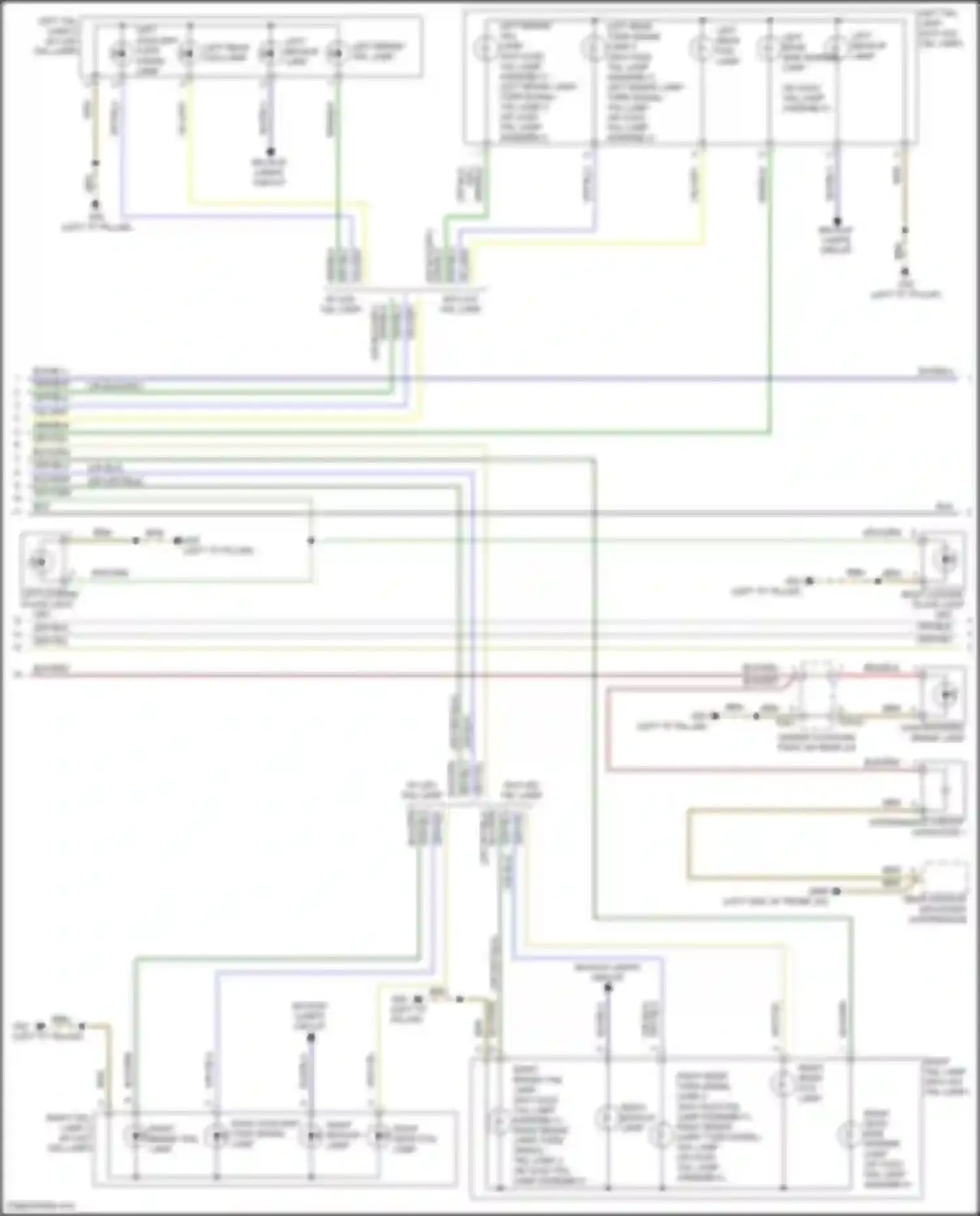 Wiring diagram left license plate light for Audi Q5 e-tron I (2022-2024) (1 of 1)