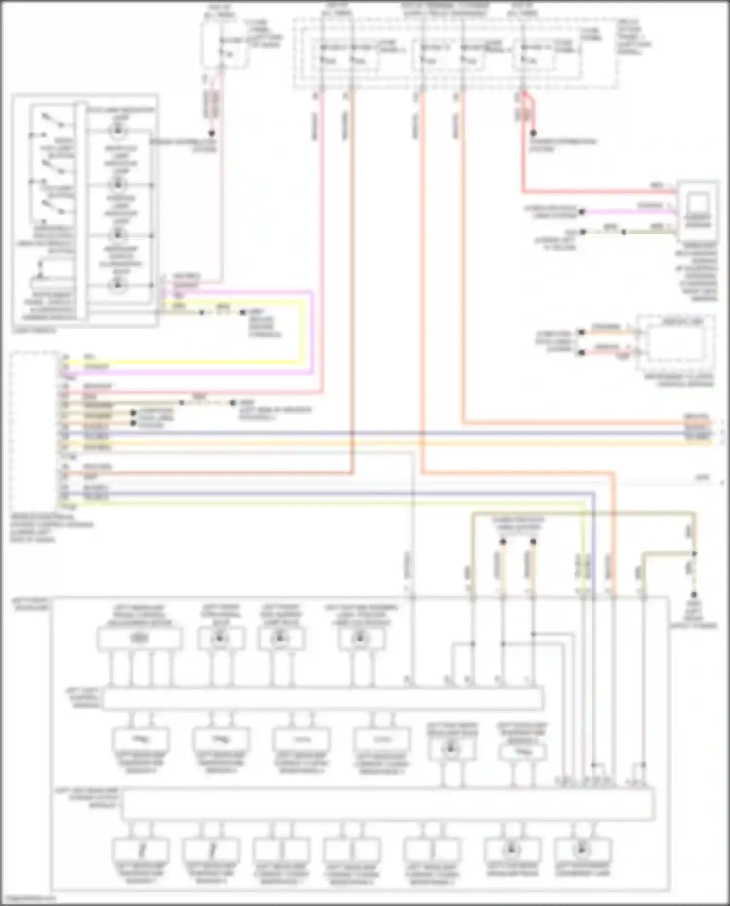 Wiring diagram left low beam headlamp bulb for Audi Q5 e-tron I (2022-2024) (1 of 2)