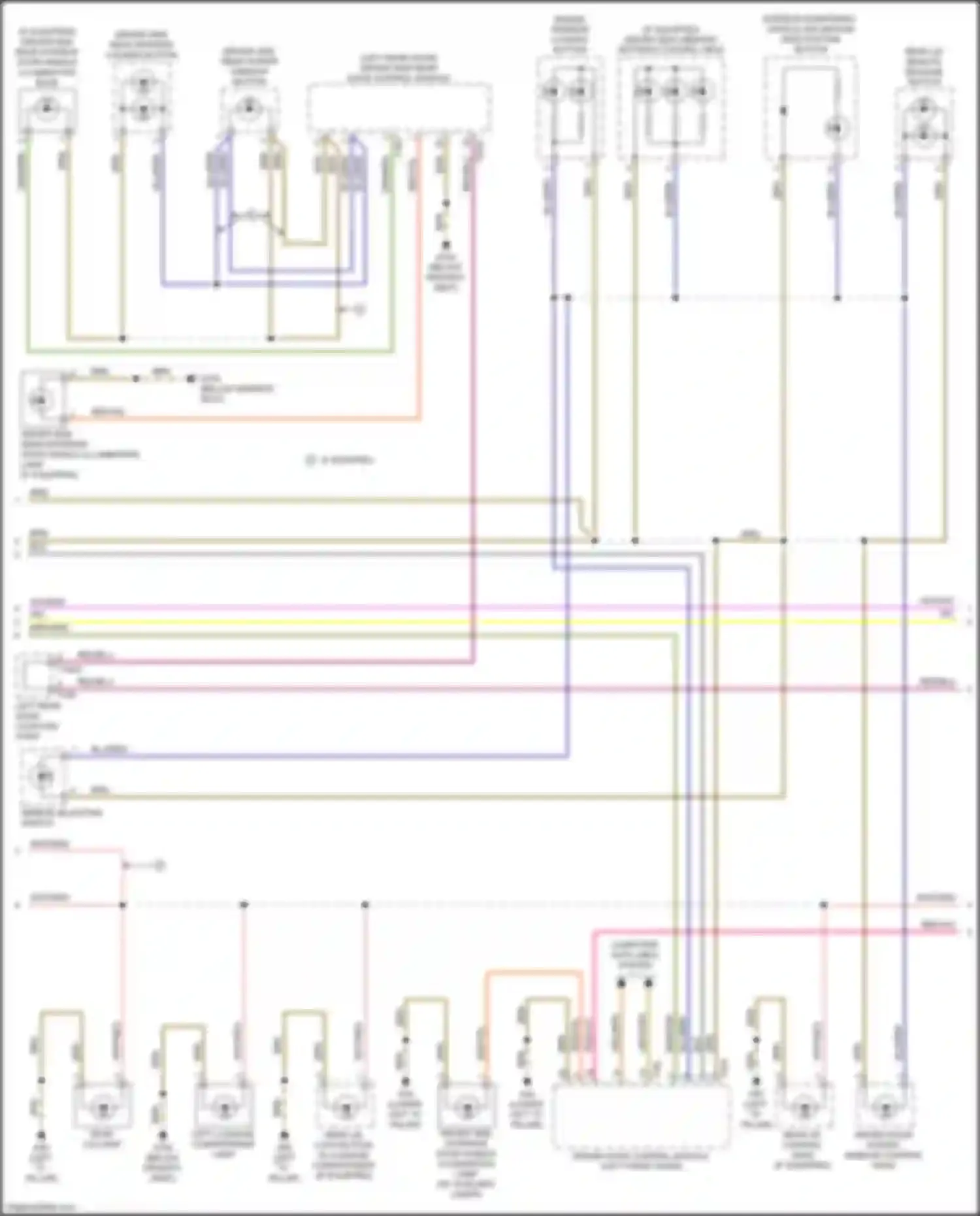 Wiring diagram left luggage compartment lamp for Audi Q5 e-tron I (2022-2024) (2 of 2)