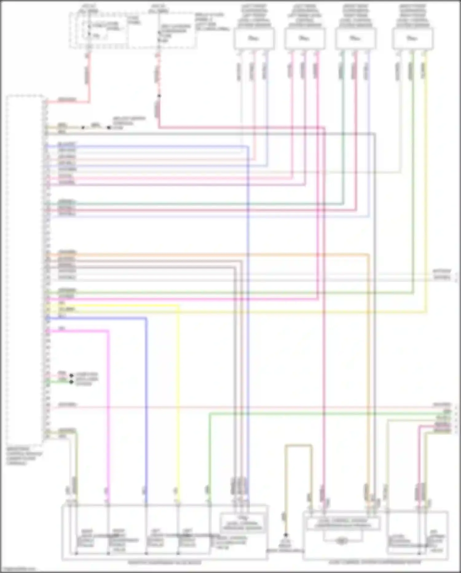 Wiring diagram level control system compressor motor for Audi Q5 e-tron I (2022-2024) (1 of 3)