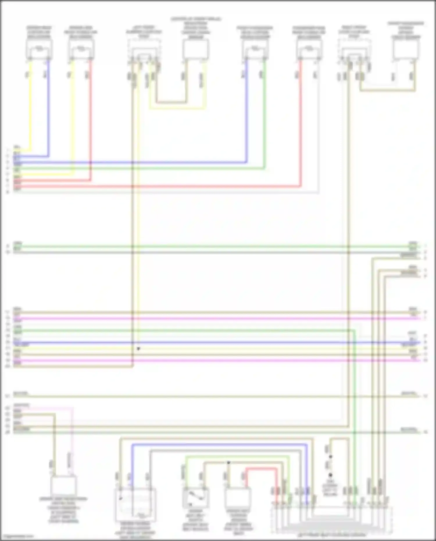 Wiring diagram pedestrian protection center crash sensor for Audi Q5 e-tron I (2022-2024) (1 of 1)