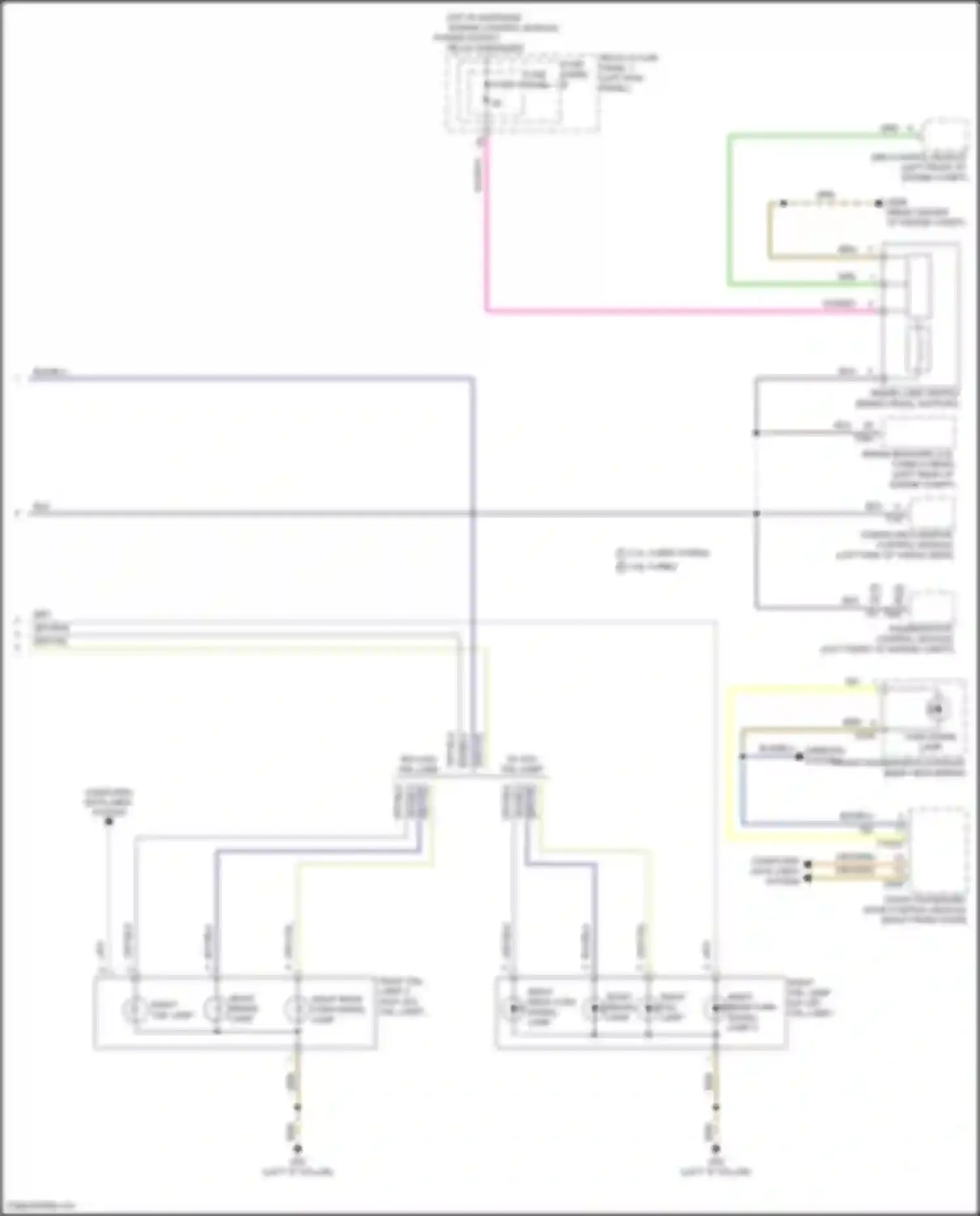 Wiring diagram right brake lamp for Audi Q5 e-tron I (2022-2024) (1 of 1)
