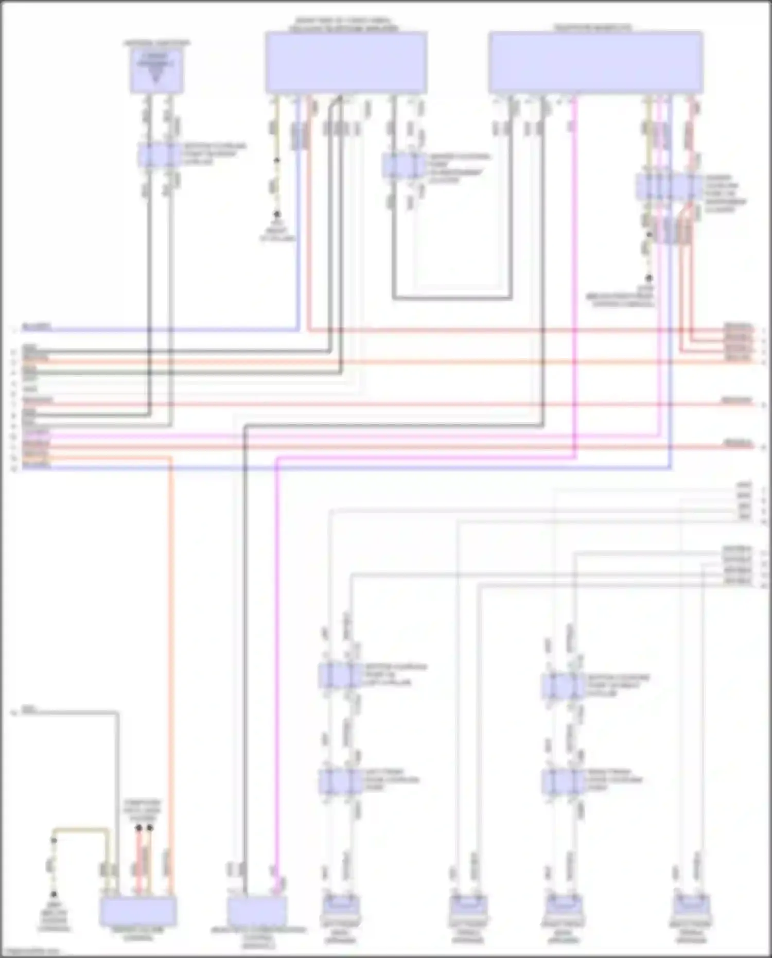 Wiring diagram right front door coupling point for Audi Q5 e-tron I (2022-2024) (16 of 25)