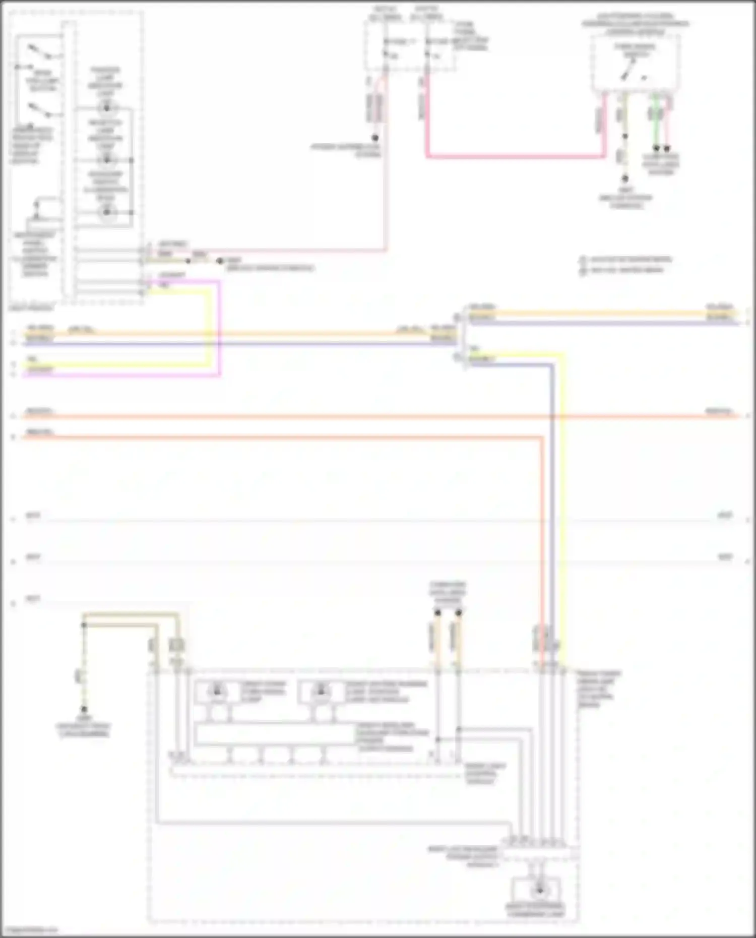 Wiring diagram right stationary cornering lamp for Audi Q5 e-tron I (2022-2024) (1 of 4)