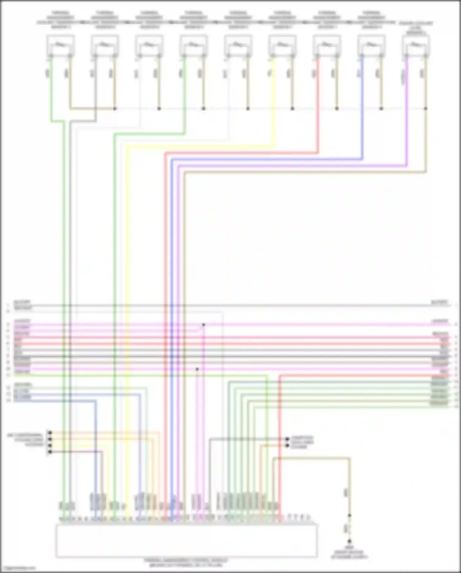 Wiring diagram thermal management coolant temperature sensor 3 for Audi Q5 e-tron I (2022-2024) (1 of 1)