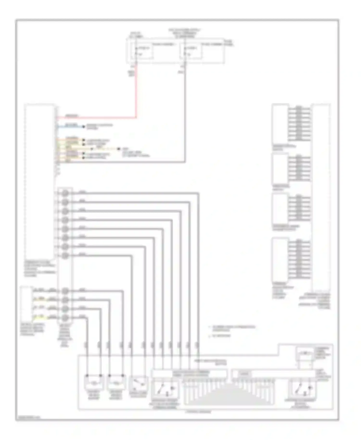 Q5 Audi I (2008-2012): Steering column electronic systems control module circuit