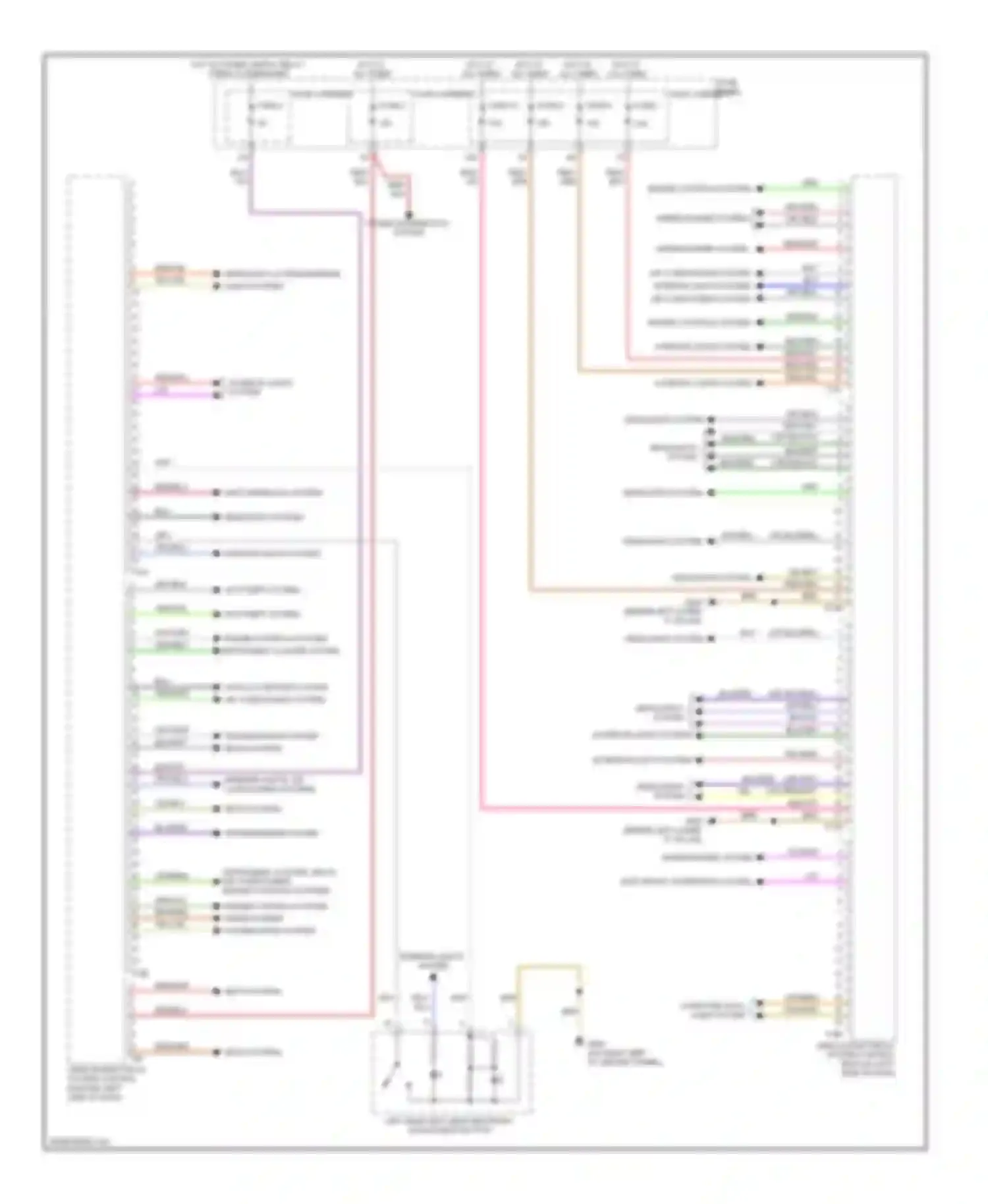 Q5 Audi I (2008-2012): Vehicle electrical system control module circuit