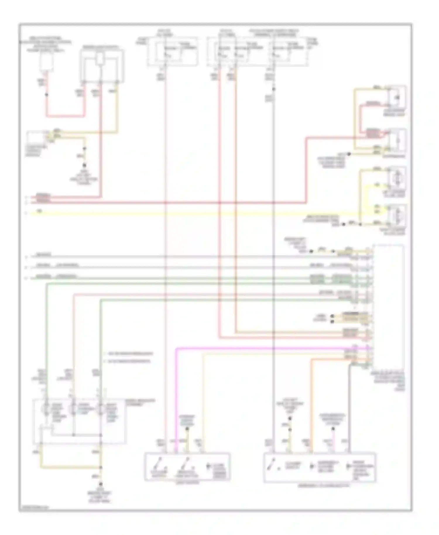 Q5 Audi I (2008-2012): Exterior lamps circuit (2 of 2)