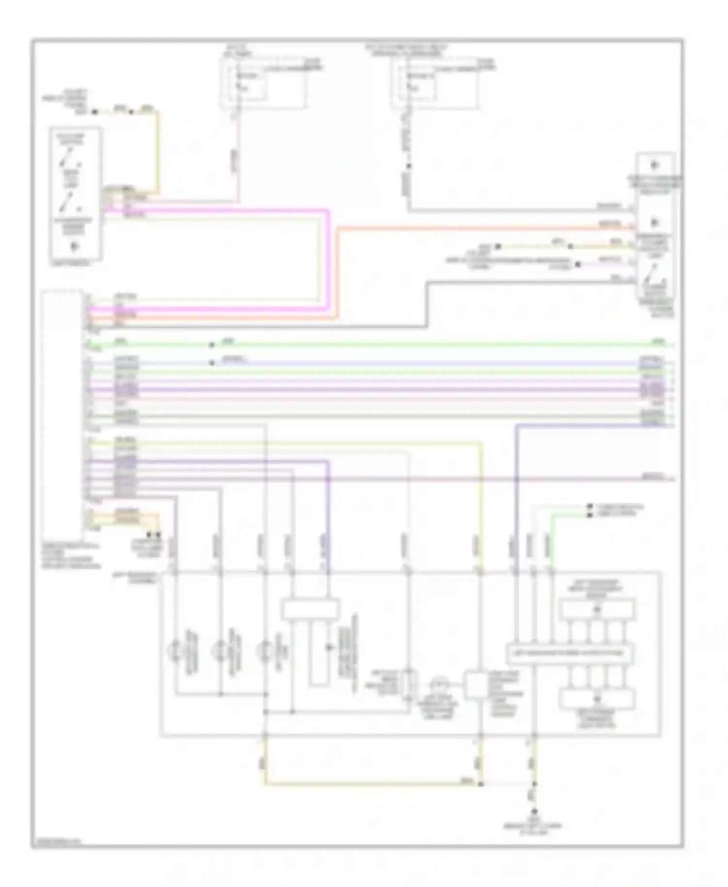 Q5 Audi I (2008-2012): Headlights circuit, with bi-xenon with cornering headlights (1 of 2)