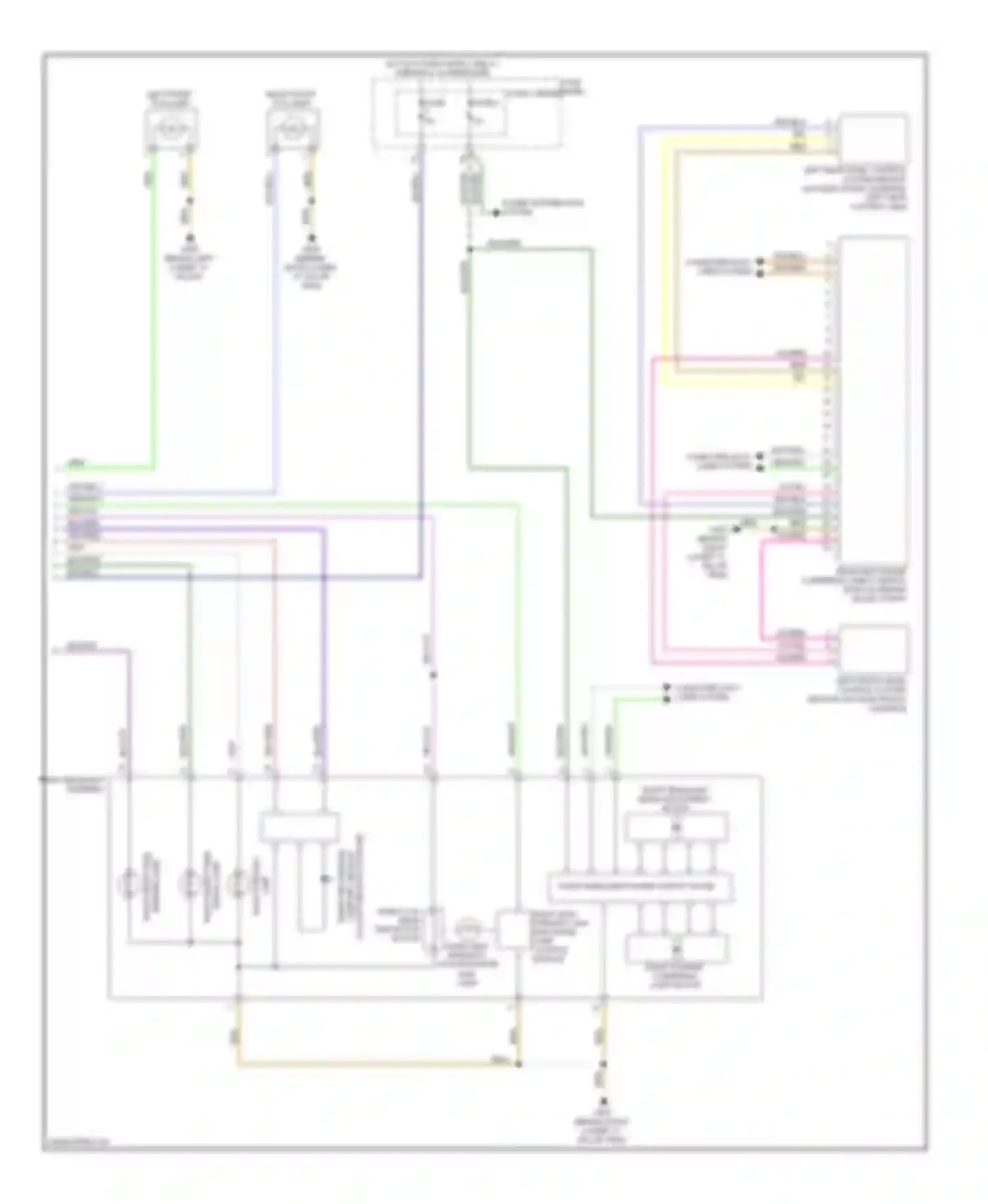 Q5 Audi I (2008-2012): Headlights circuit, with bi-xenon with cornering headlights (2 of 2)