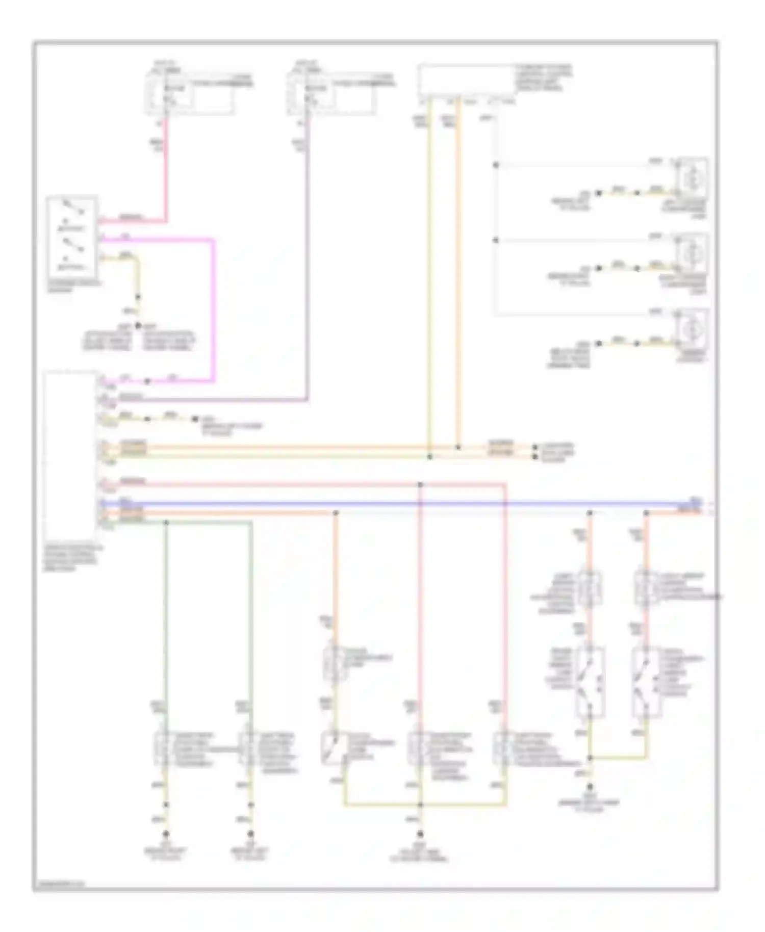 Q5 Audi I (2008-2012): Courtesy lamps circuit (1 of 2)