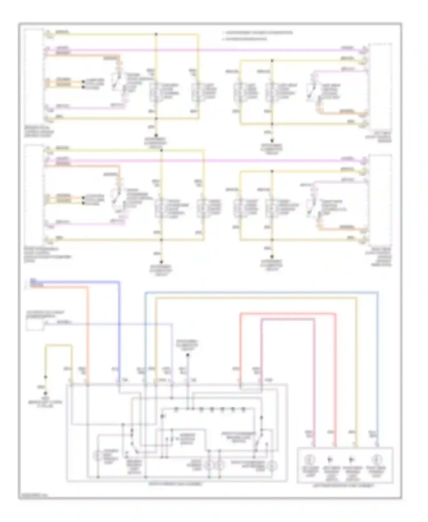 Q5 Audi I (2008-2012): Courtesy lamps circuit (2 of 2)
