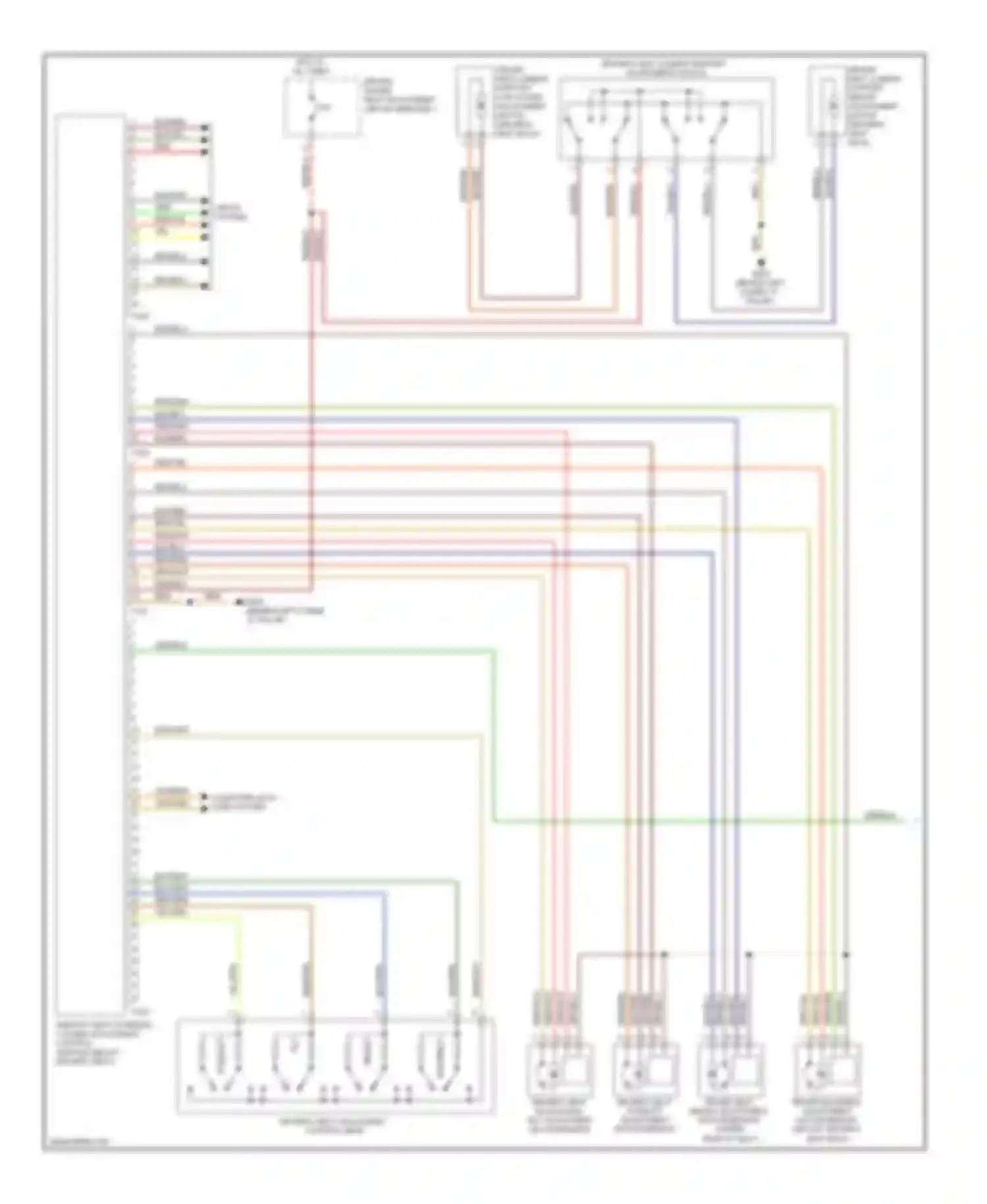 Q5 Audi I (2008-2012): Memory systems circuit (1 of 3)