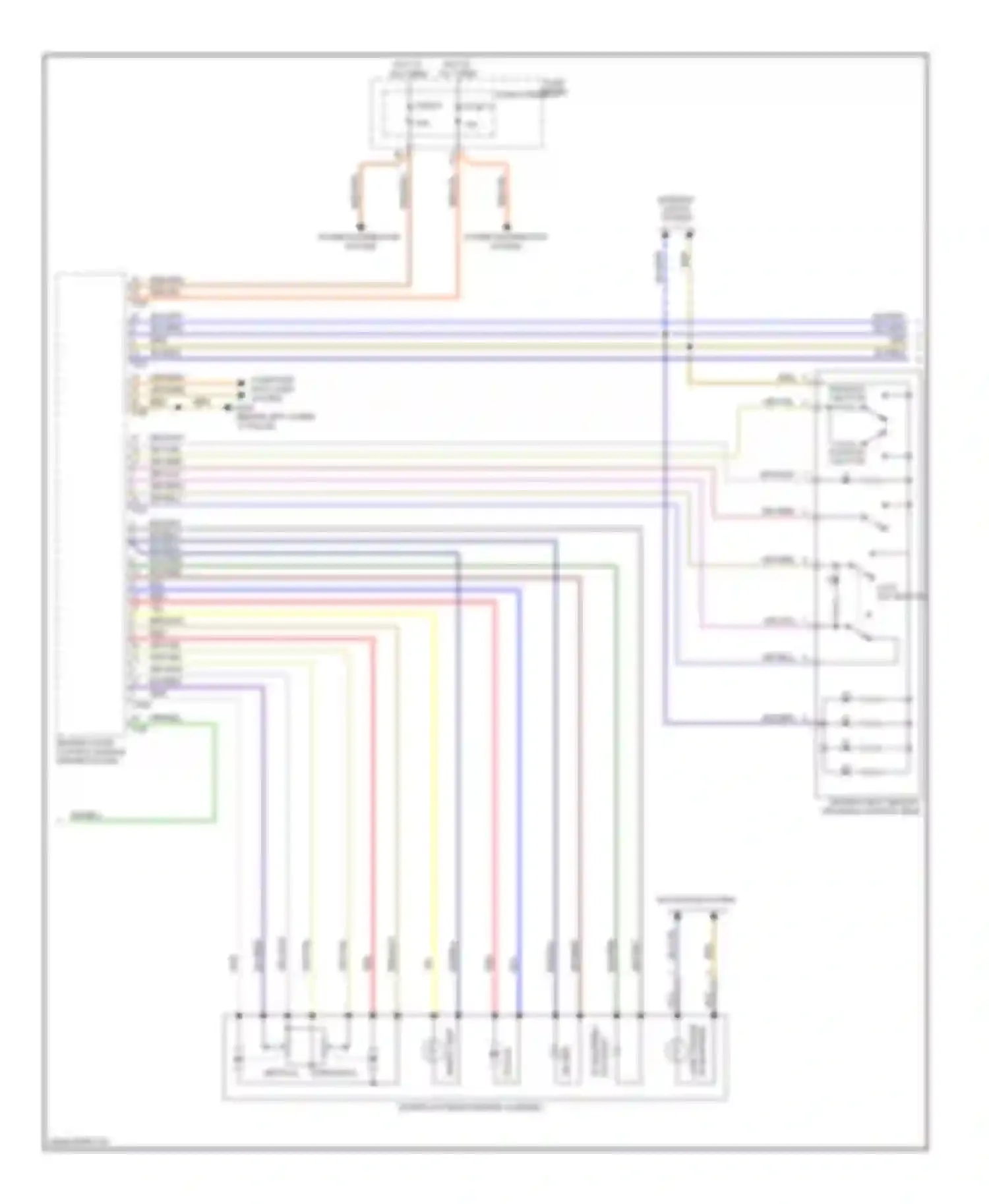 Q5 Audi I (2008-2012): Memory systems circuit (2 of 3)