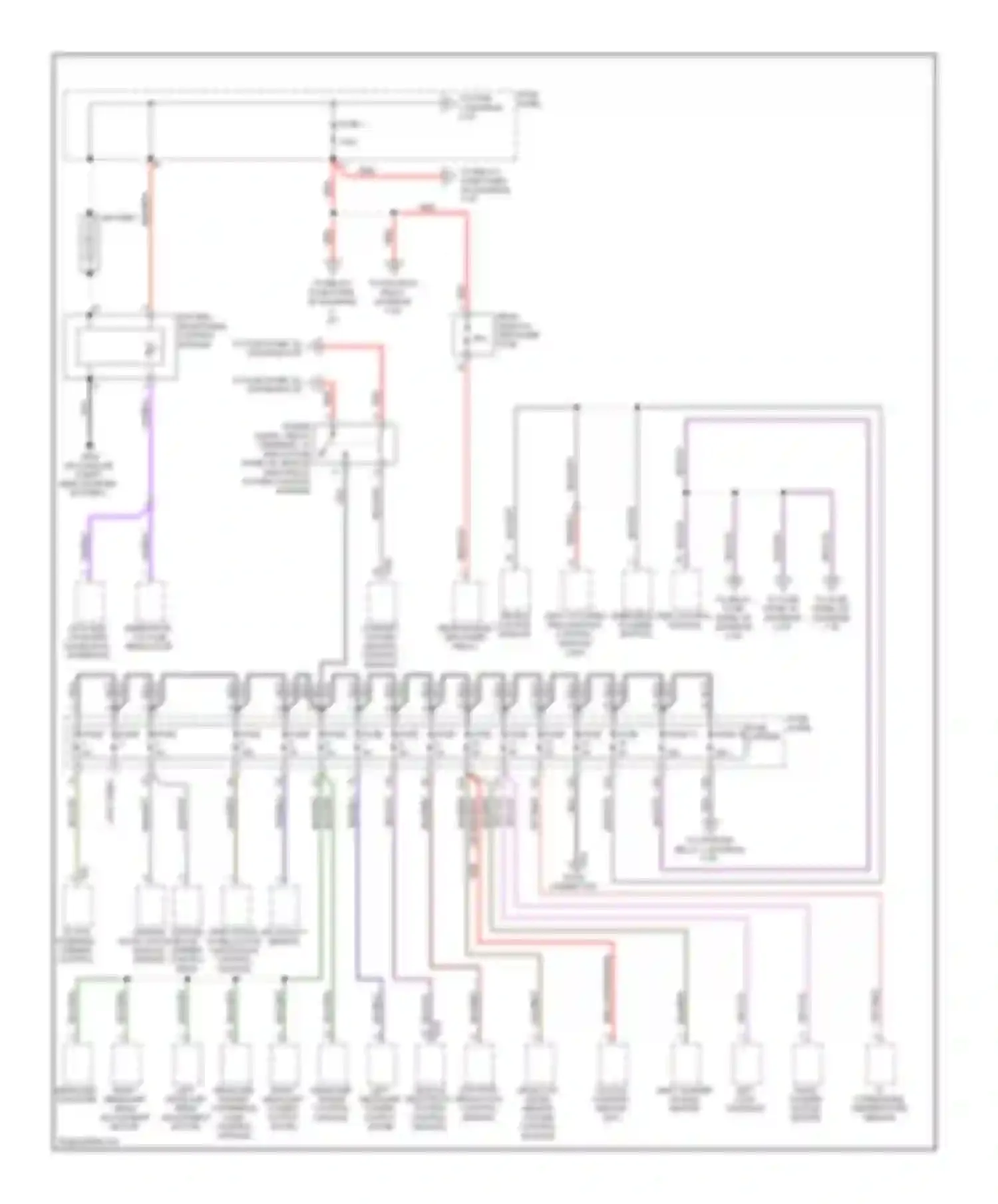 Q5 Audi I (2008-2012): Power distribution circuit (1 of 7)