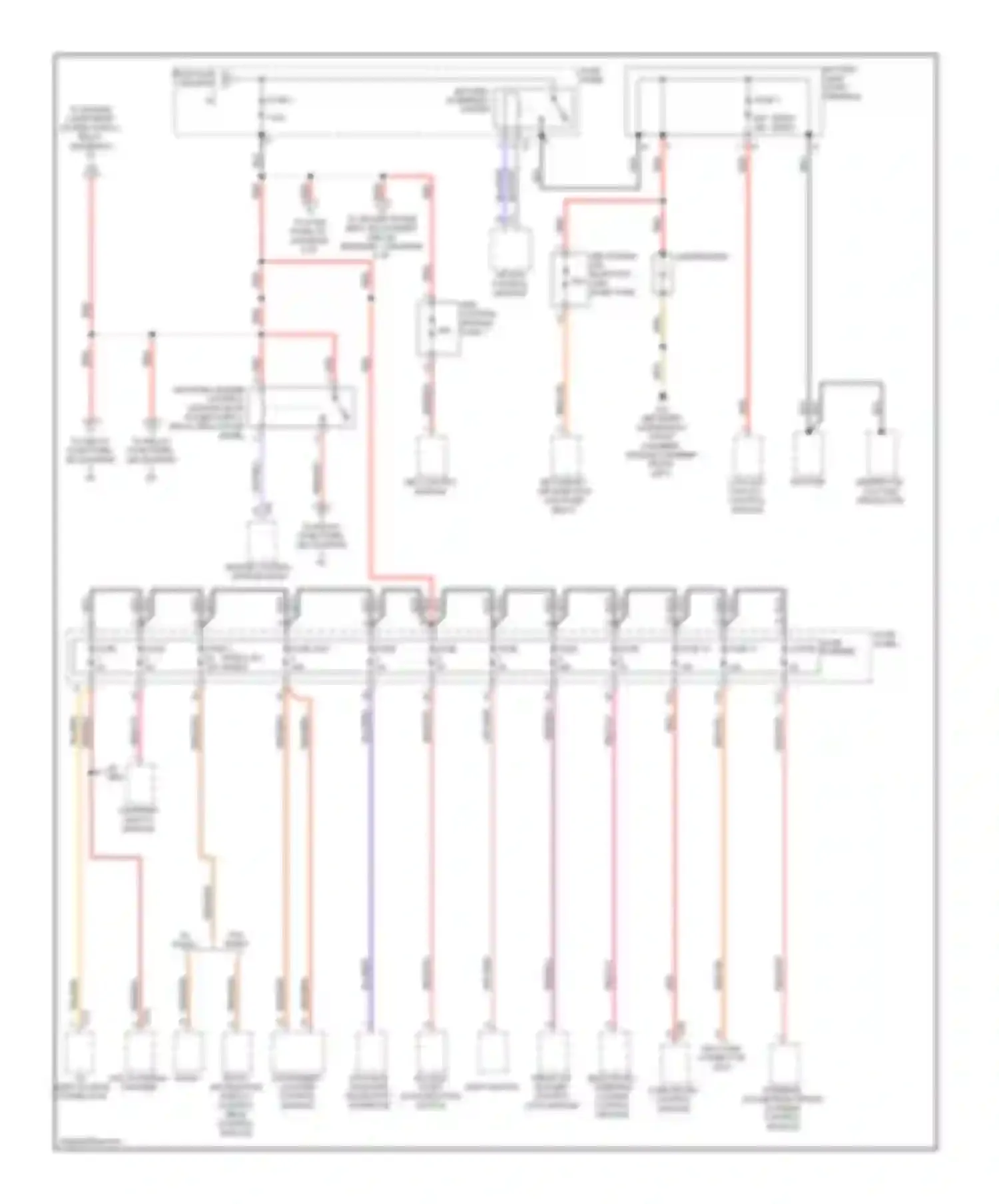 Q5 Audi I (2008-2012): Power distribution circuit (2 of 7)