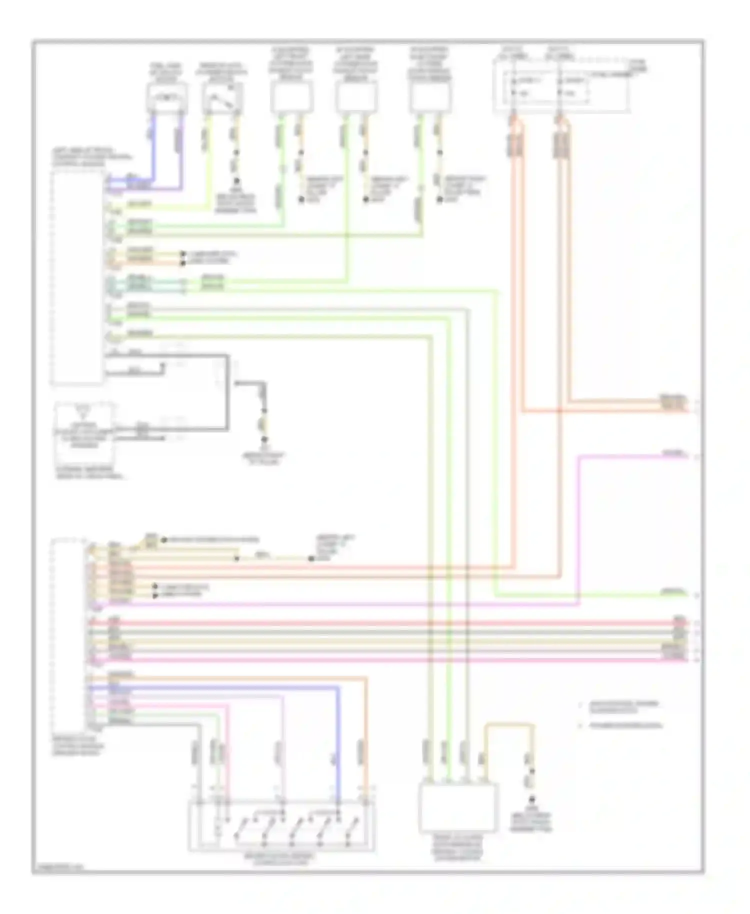 Q5 Audi I (2008-2012): Power door locks circuit (1 of 3)