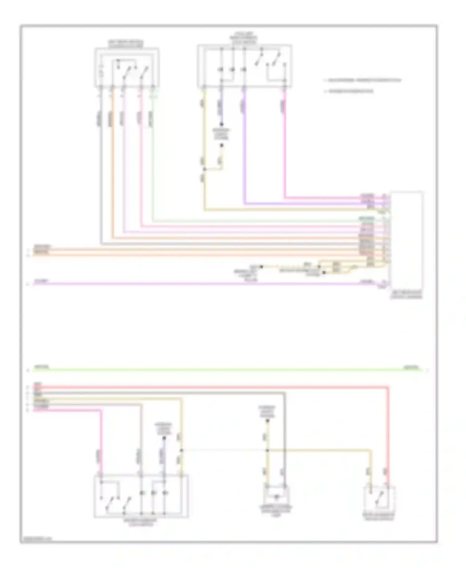 Q5 Audi I (2008-2012): Power door locks circuit (2 of 3)