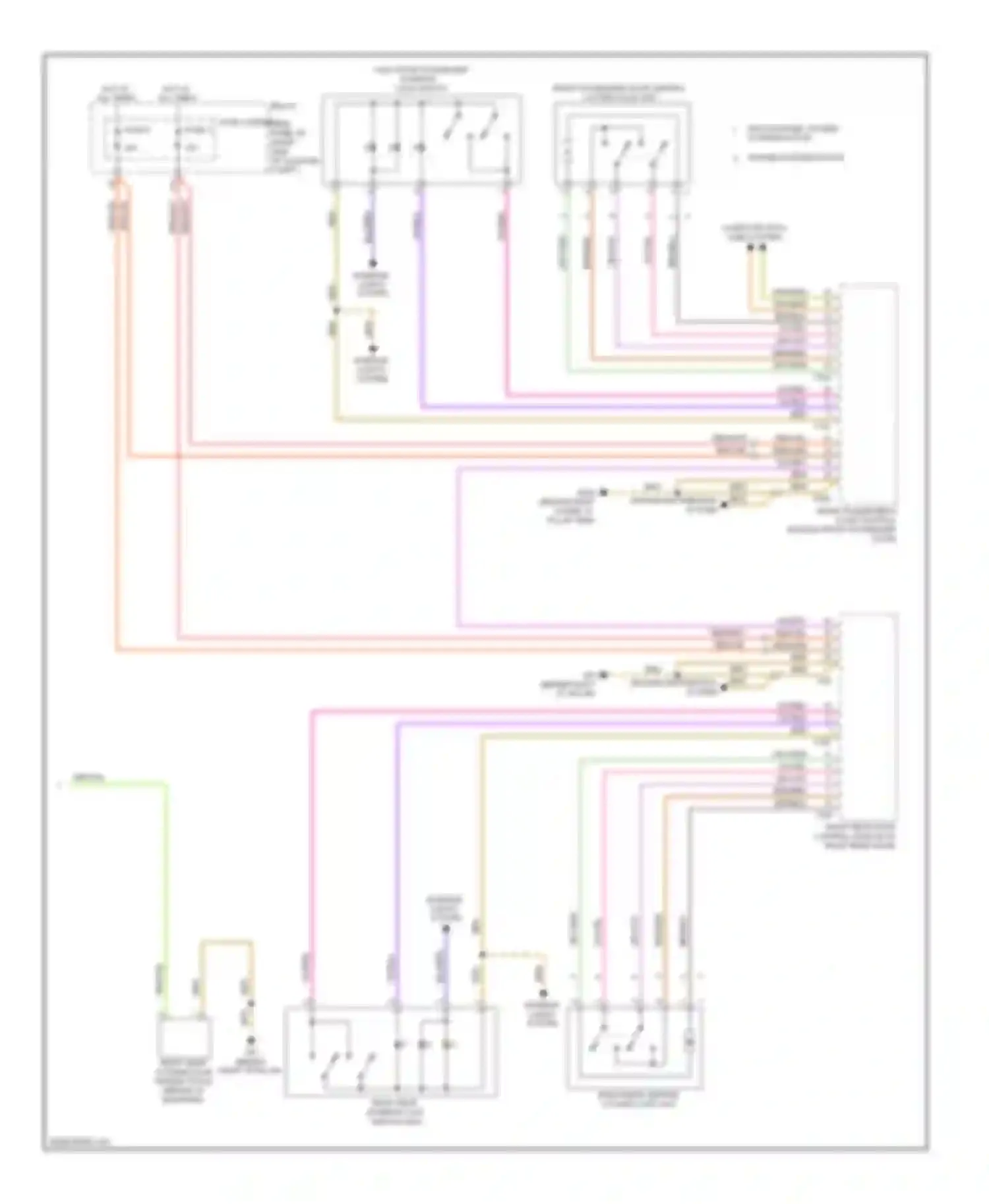 Q5 Audi I (2008-2012): Power door locks circuit (3 of 3)