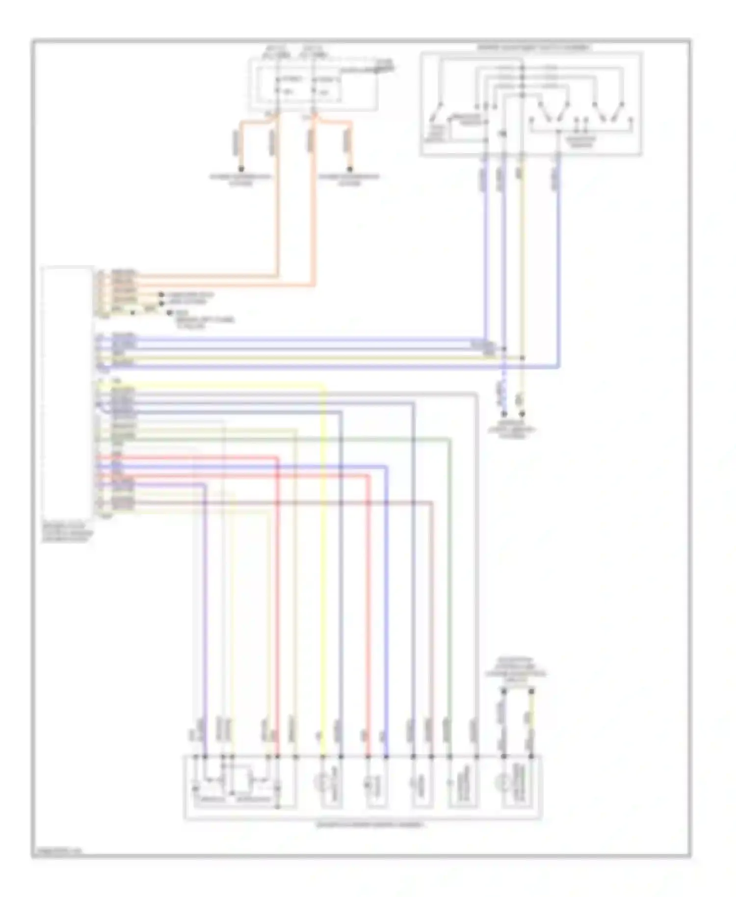 Q5 Audi I (2008-2012): Power mirrors circuit (1 of 2)