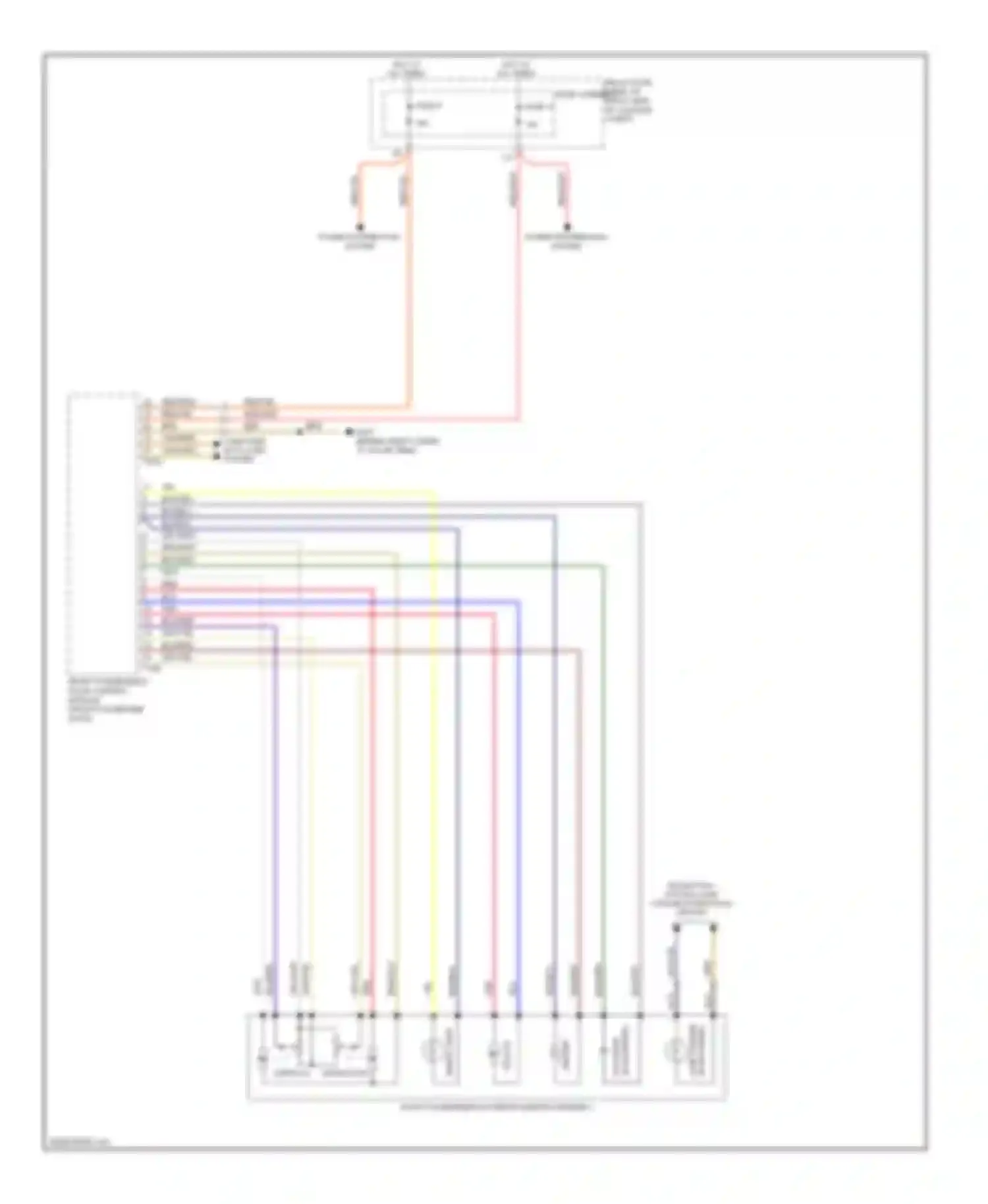 Q5 Audi I (2008-2012): Power mirrors circuit (2 of 2)