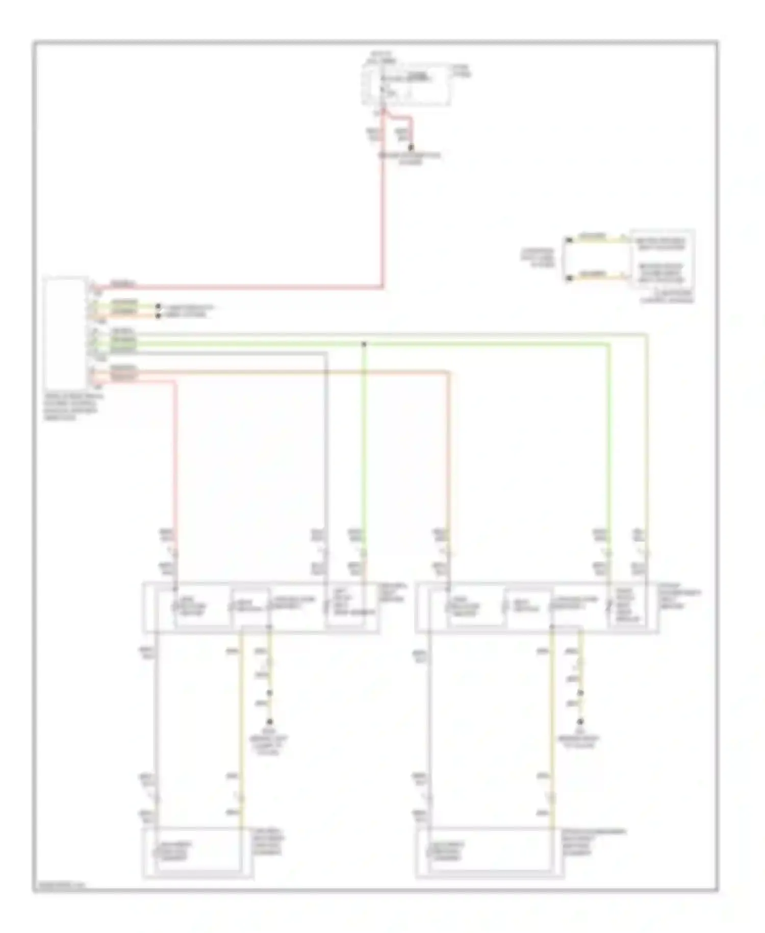 Q5 Audi I (2008-2012): Front heated seats circuit, without memory seats without ventilation