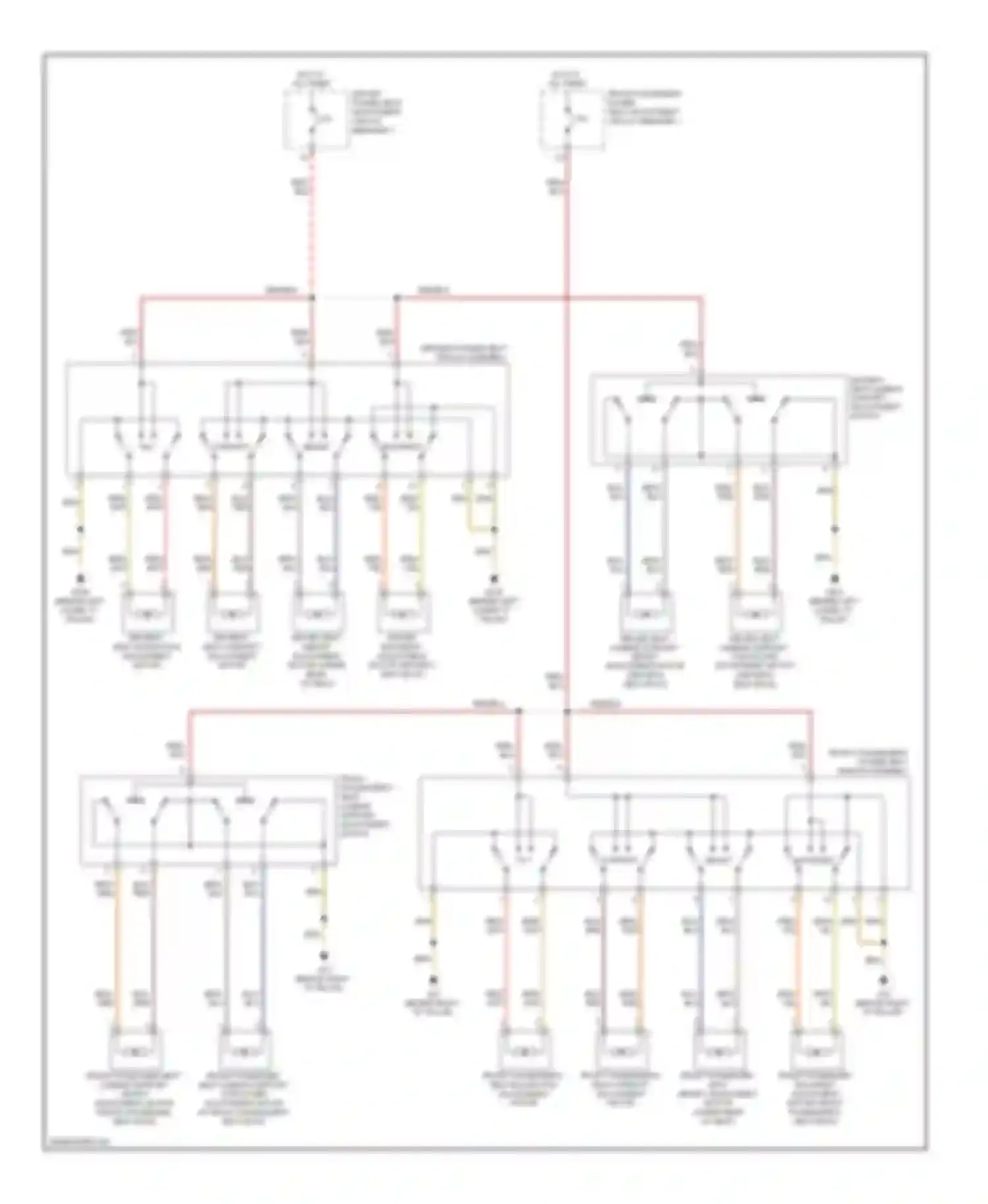 Q5 Audi I (2008-2012): Power seats circuit