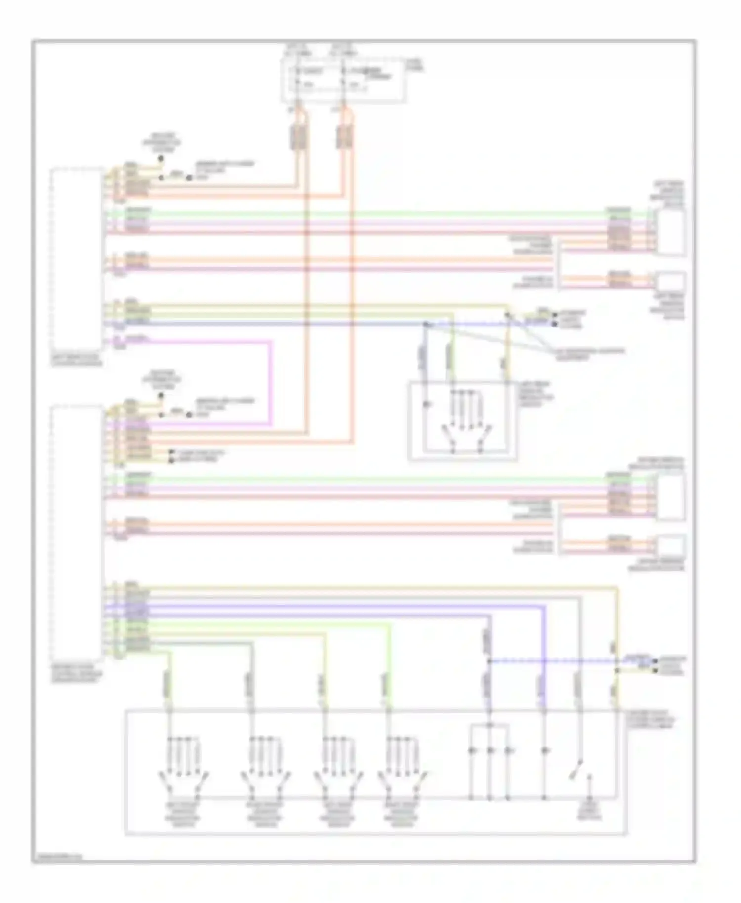Q5 Audi I (2008-2012): Power windows circuit (1 of 2)