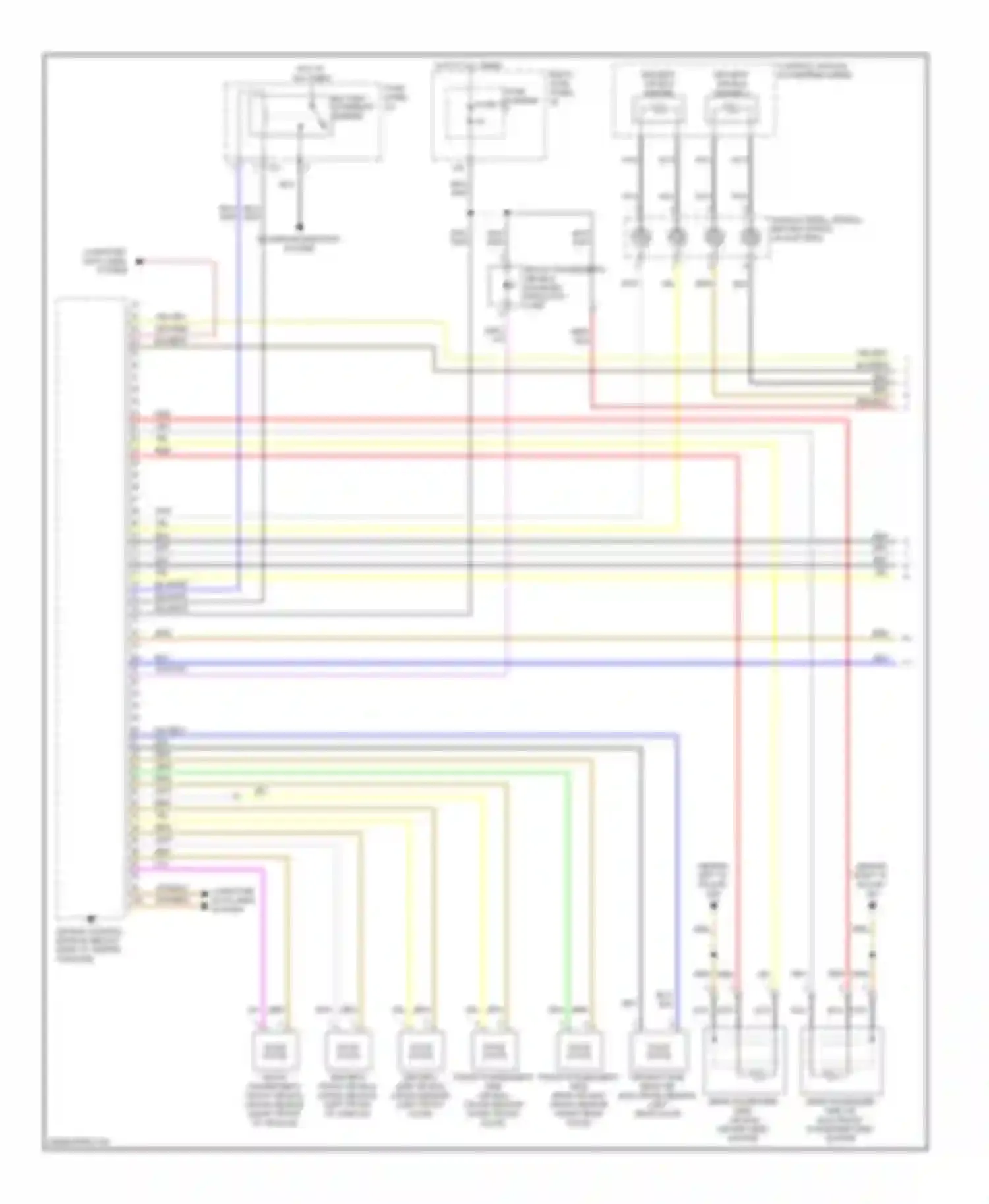 Q5 Audi I (2008-2012): Supplemental restraints circuit (1 of 3)