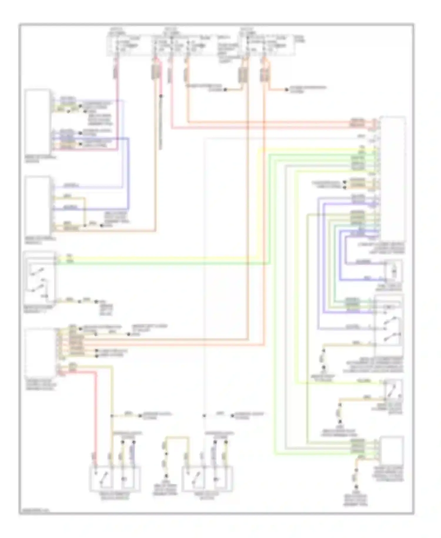 Q5 Audi I (2008-2012): Trunk & fuel door release circuit