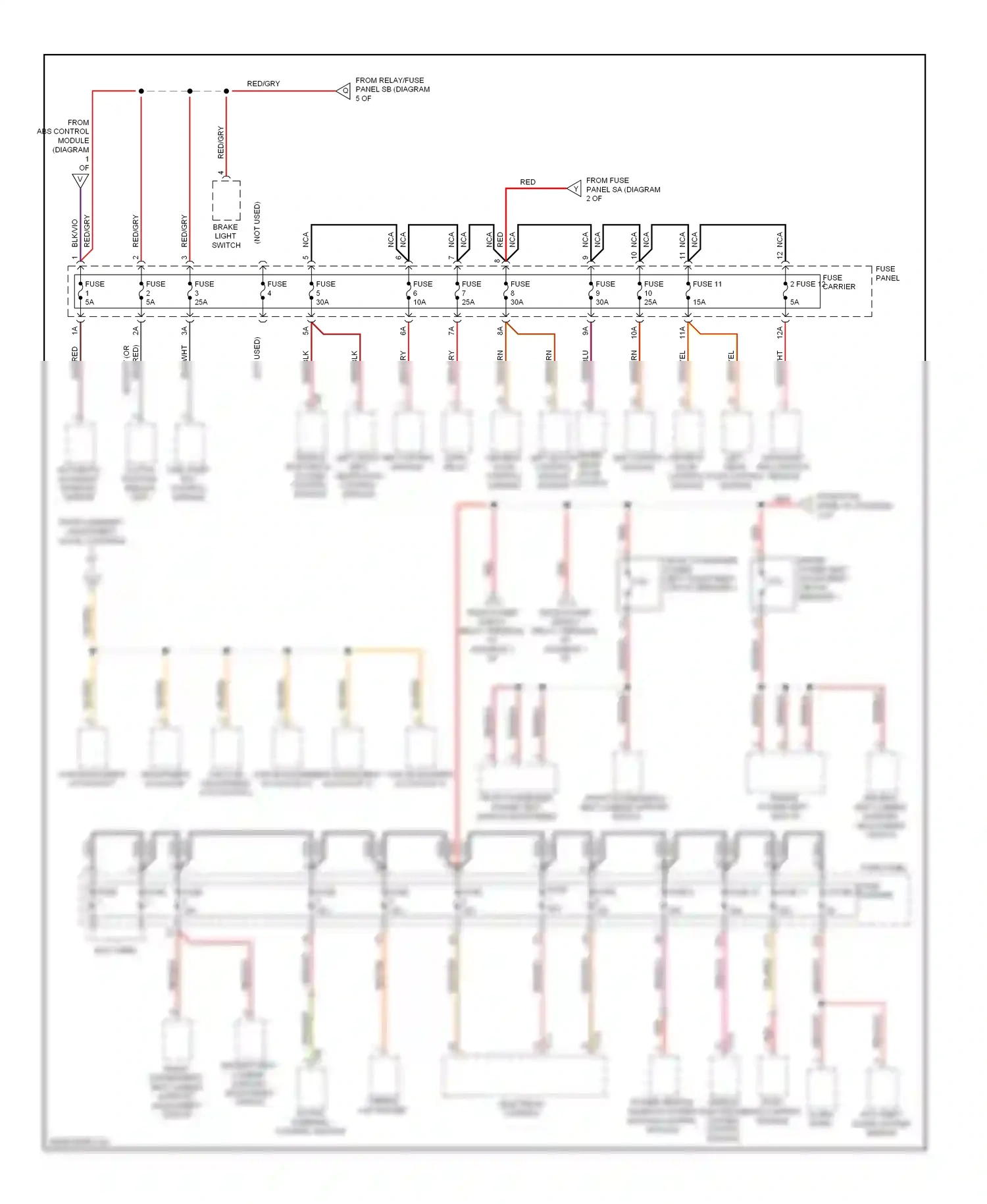 Audi Q5 I (2008-2012) abs control module wiring diagram  (3 of 3)
