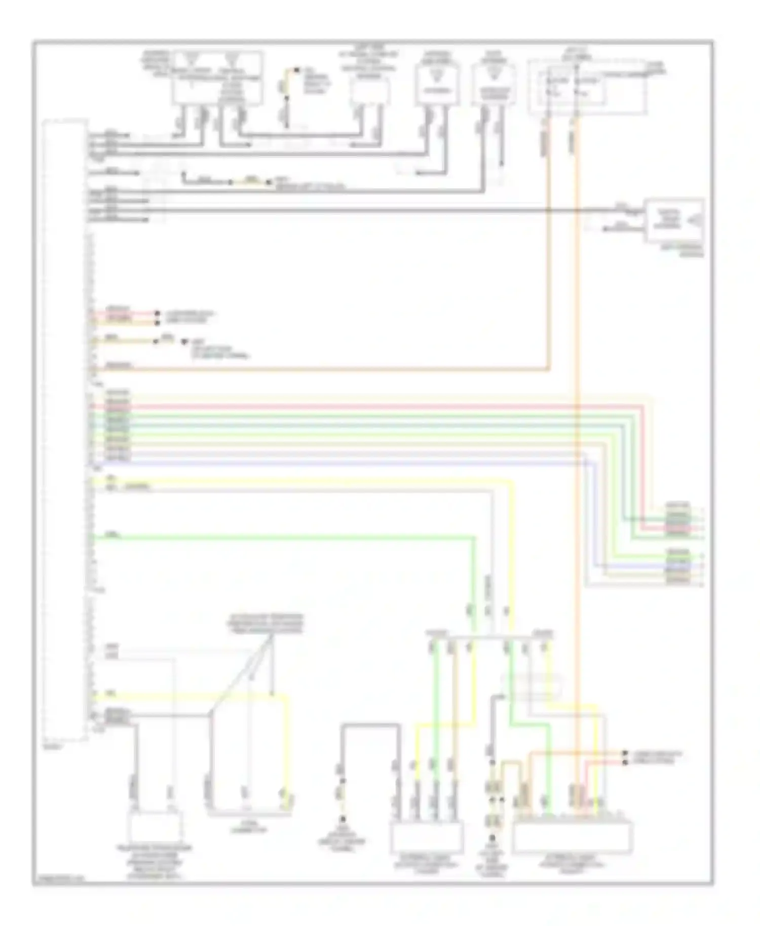 Wiring diagram antenna amplifier 3 for Audi Q5 I (2008-2012) (3 of 3)