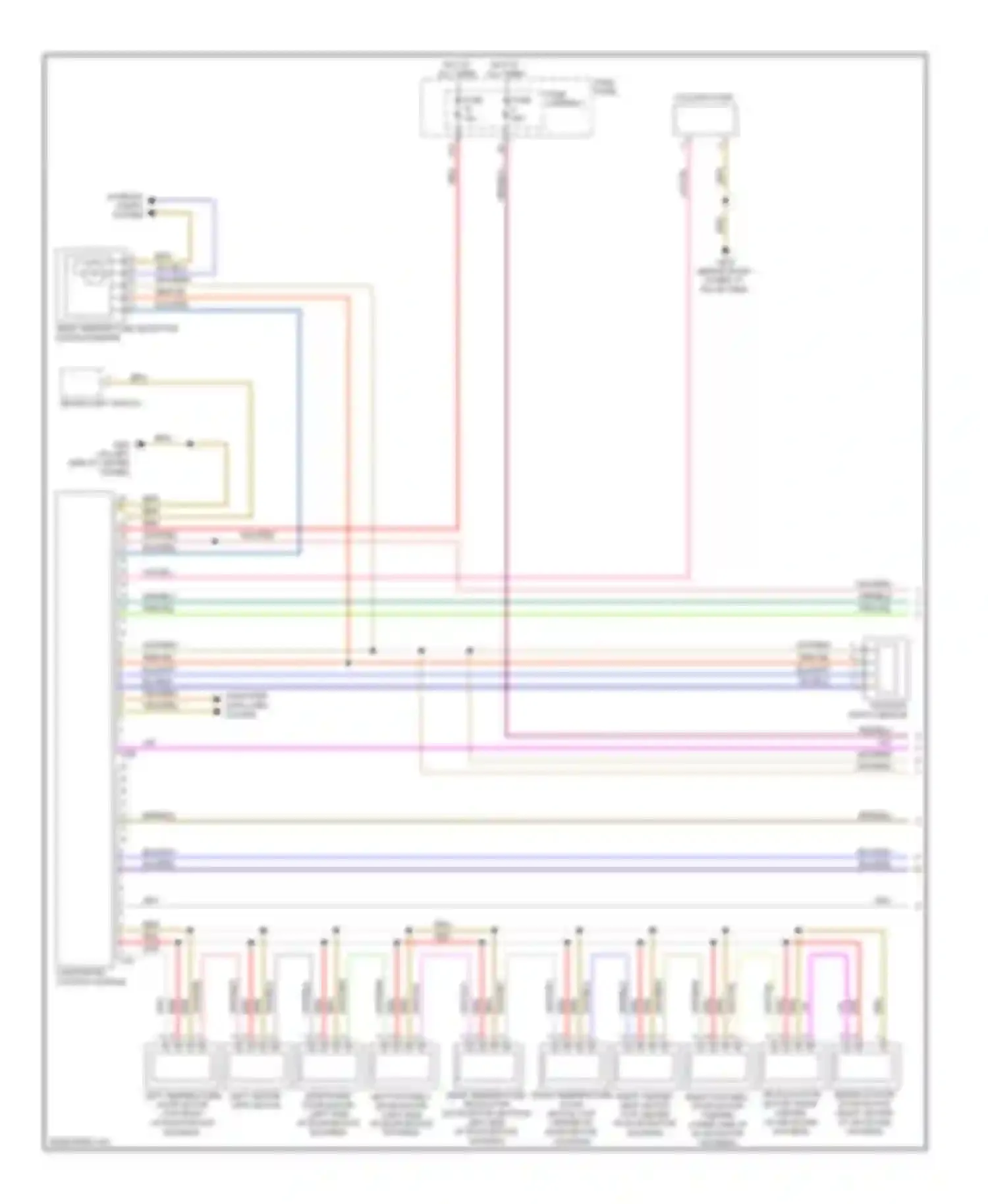 Wiring diagram blu/grn for Audi Q5 I (2008-2012) (1 of 14)