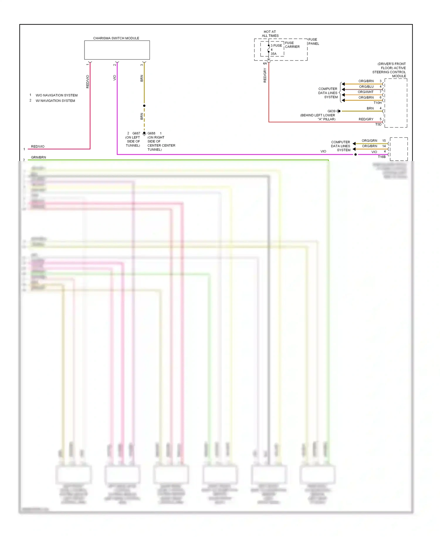 Audi Q5 I (2008-2012) charisma switch module wiring diagram  (3 of 4)