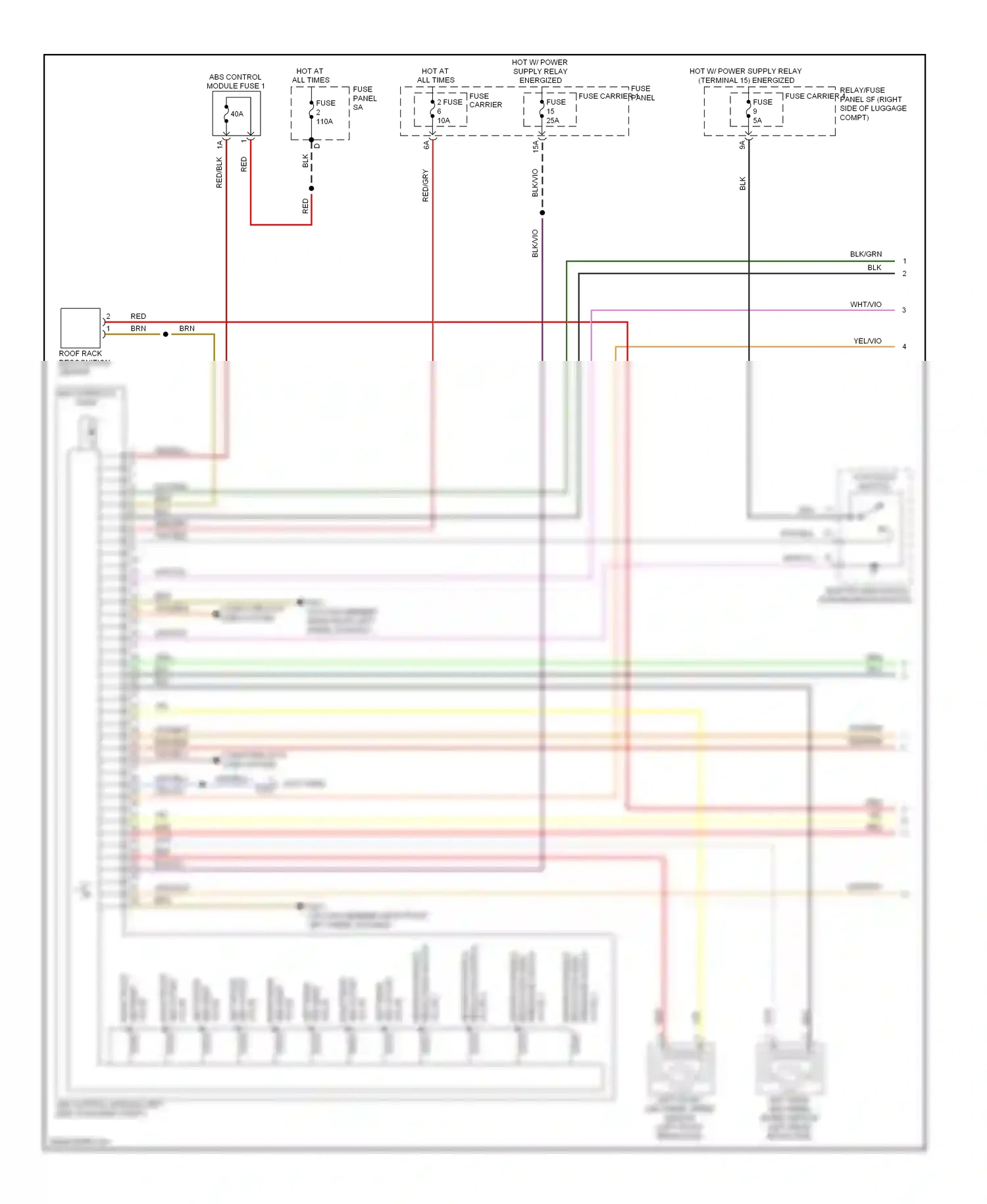 Audi Q5 I (2008-2012) computer data lines system wiring diagram  (1 of 74)