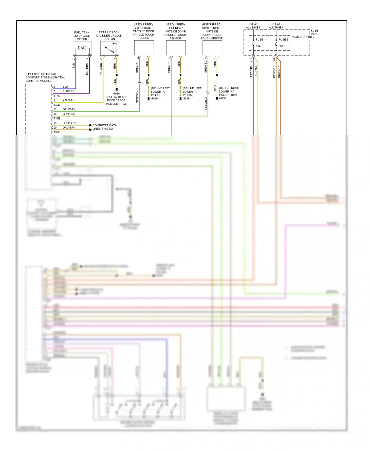 Audi Q5 I (2008-2012) computer data lines system wiring diagram  (46 of 74)