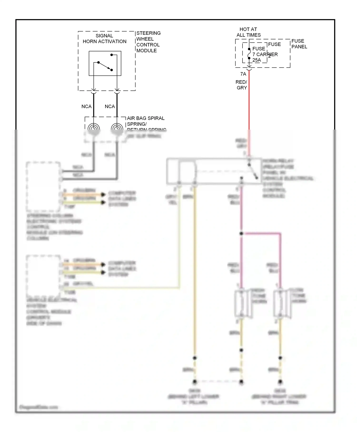 Audi Q5 I (2008-2012) computer data lines system wiring diagram  (33 of 74)
