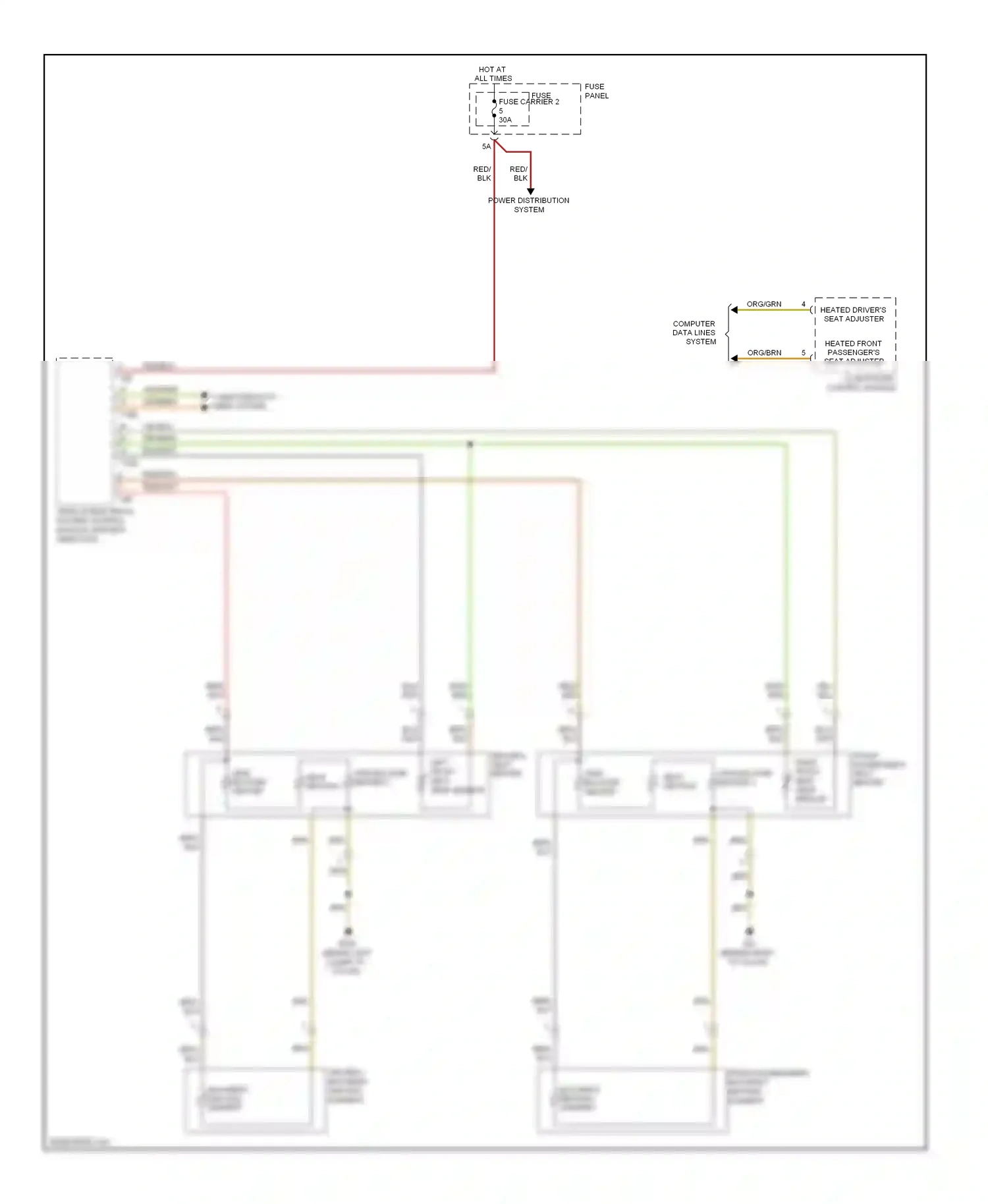 Audi Q5 I (2008-2012) computer data lines system wiring diagram  (43 of 74)