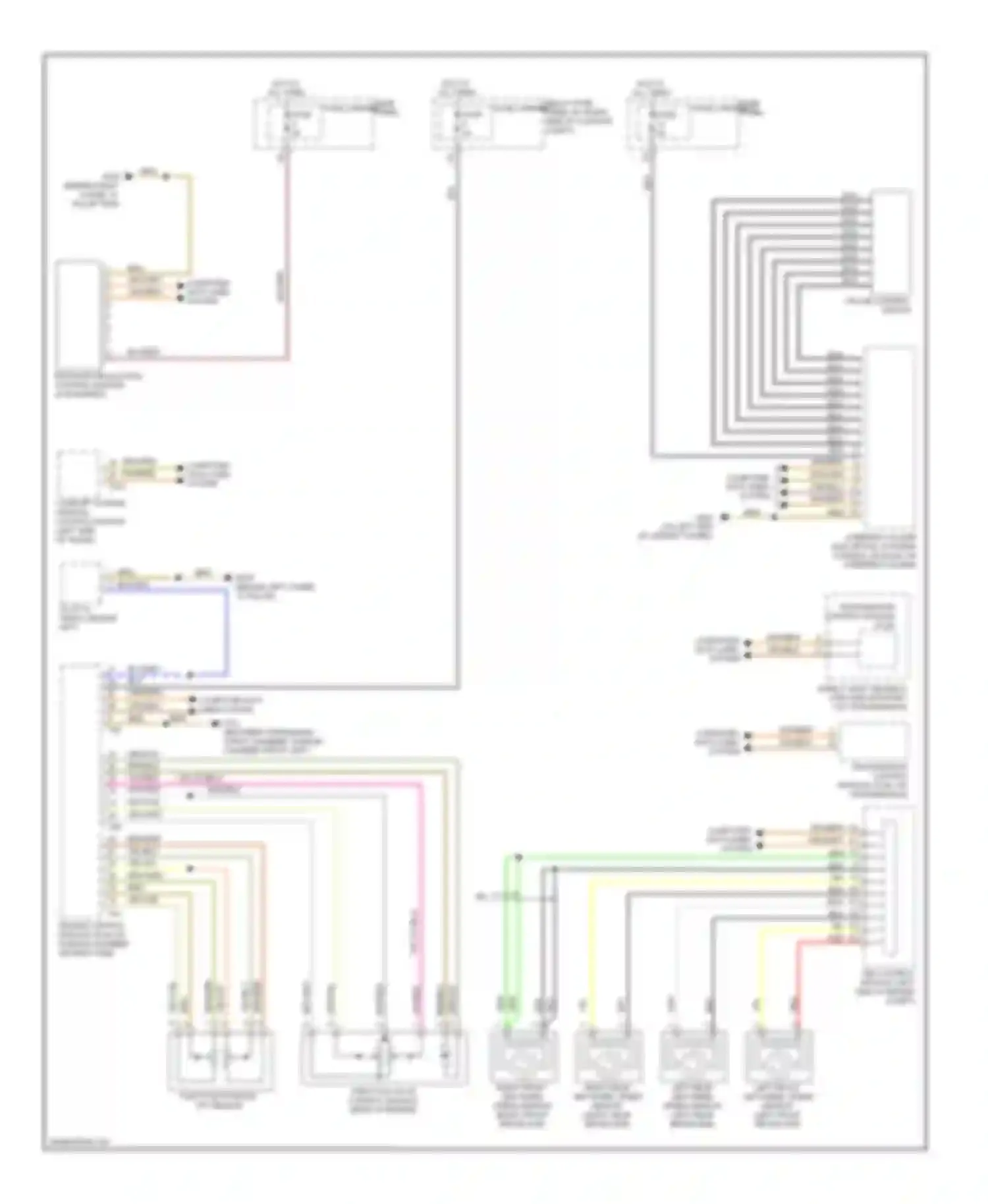 Wiring diagram cruise control switch for Audi Q5 I (2008-2012) (1 of 3)