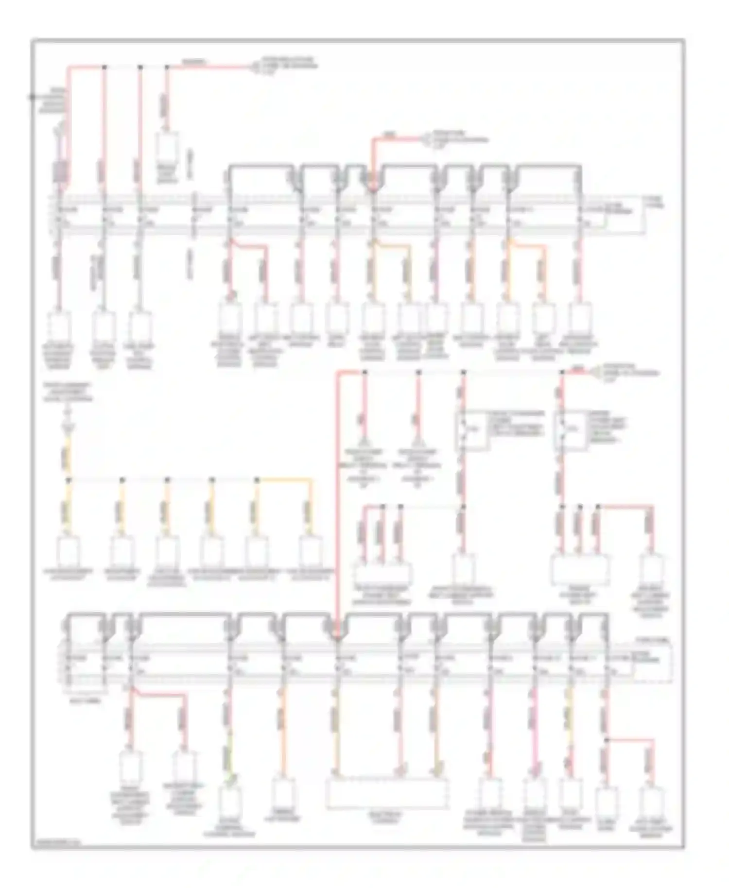 Wiring diagram driver's door control module for Audi Q5 I (2008-2012) (1 of 1)