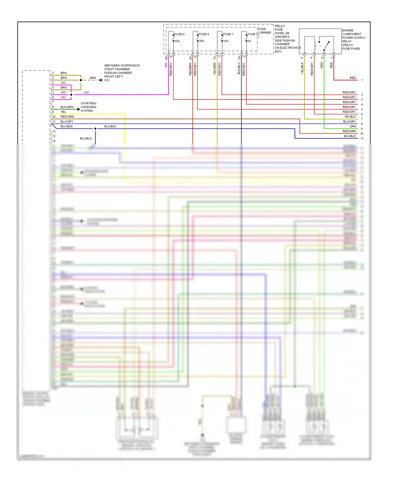 Audi Q5 I (2008-2012) engine control module (ecm) (in plenum chamber driver's side) wiring diagram  (8 of 11)