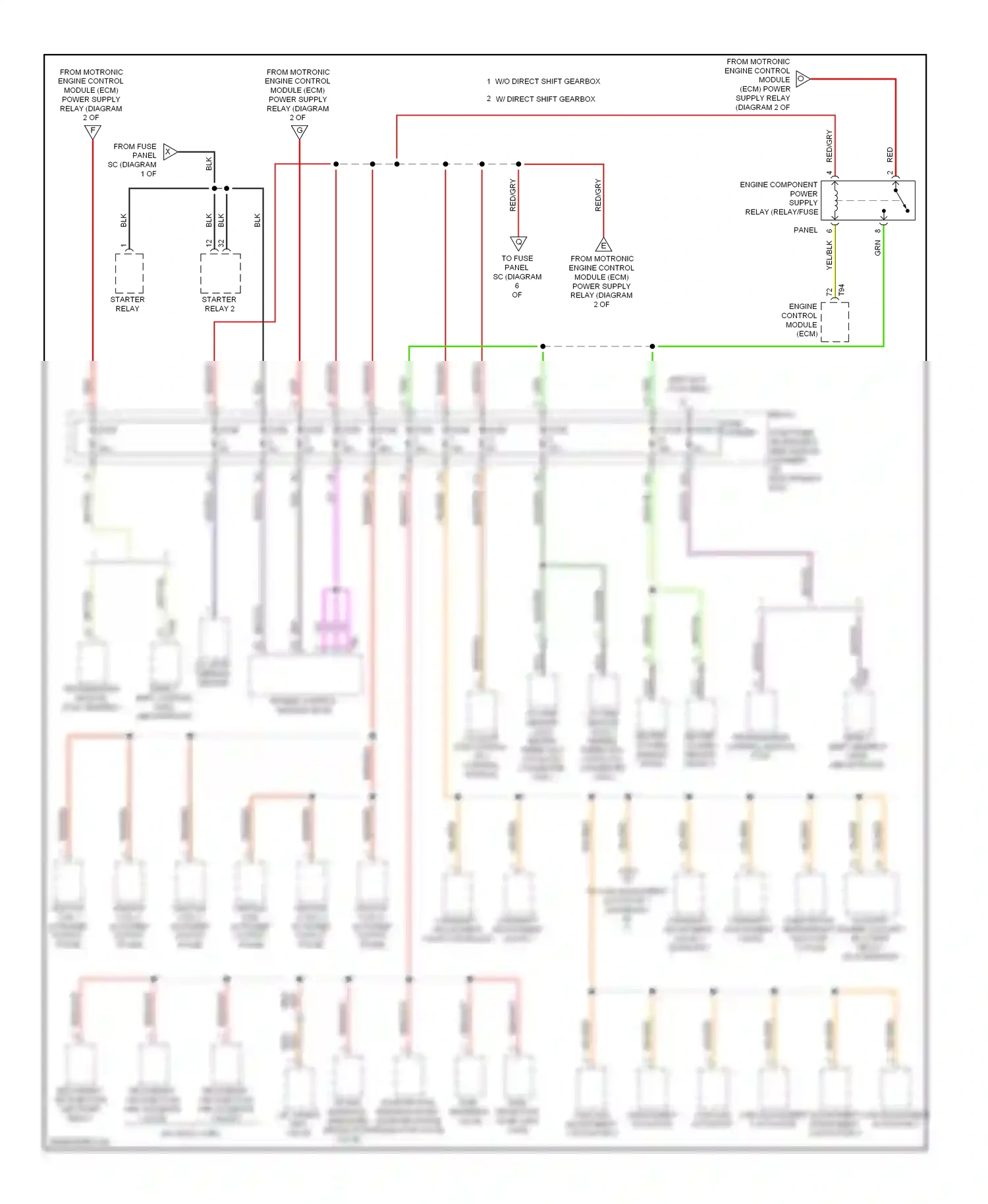 Audi Q5 I (2008-2012) engine control module (ecm) wiring diagram  (2 of 2)
