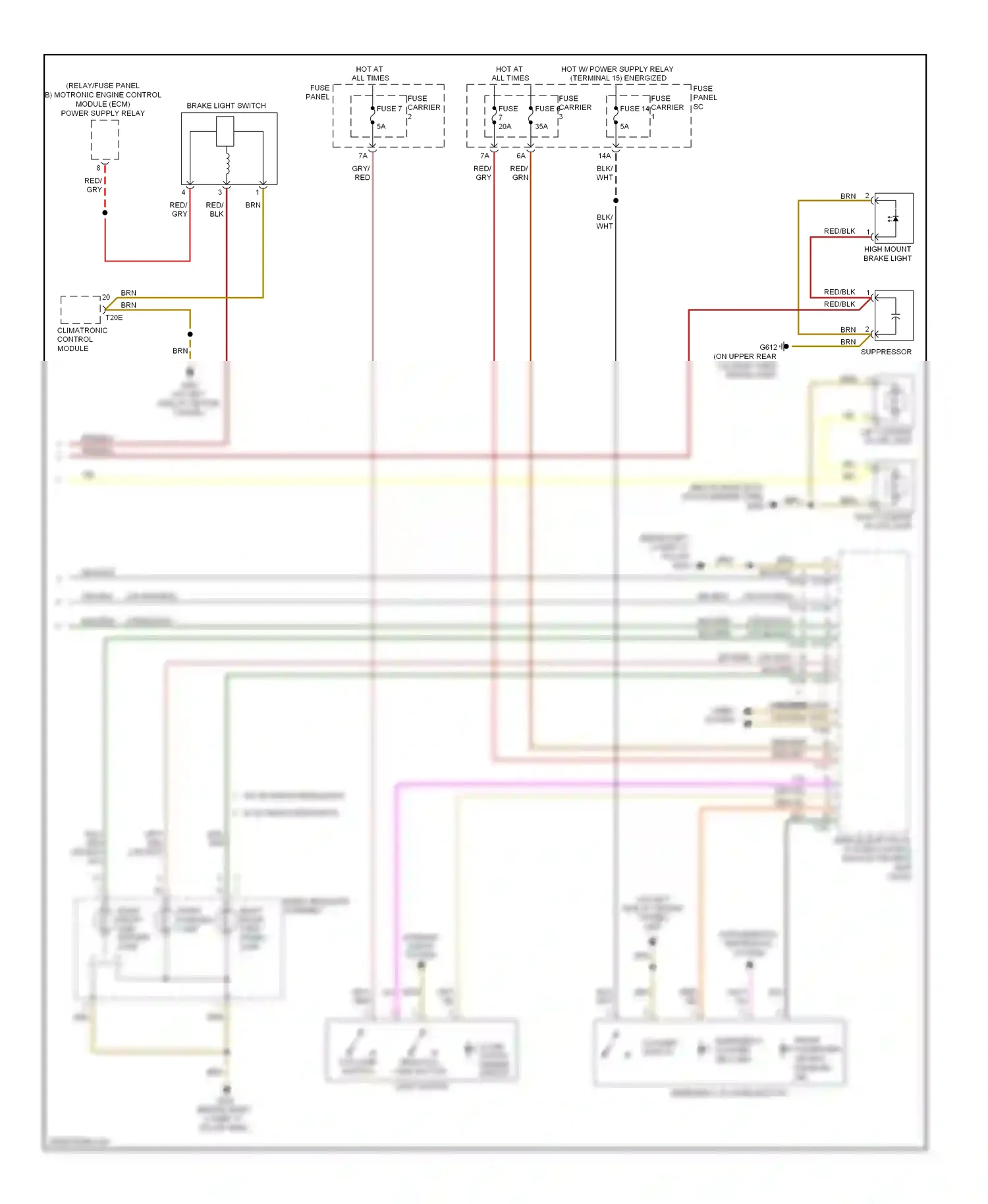 Audi Q5 I (2008-2012) flasher switch wiring diagram  (1 of 1)