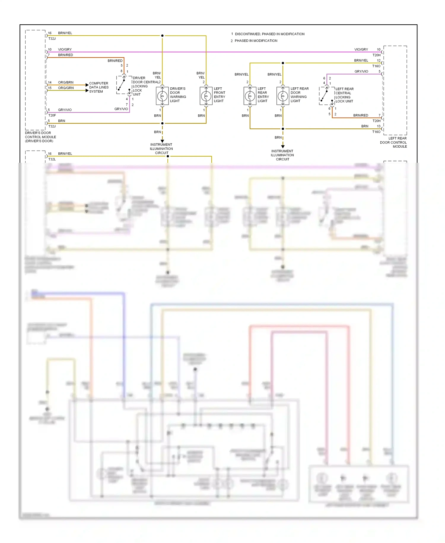 Audi Q5 I (2008-2012) front passenger's reading light button wiring diagram  (1 of 1)