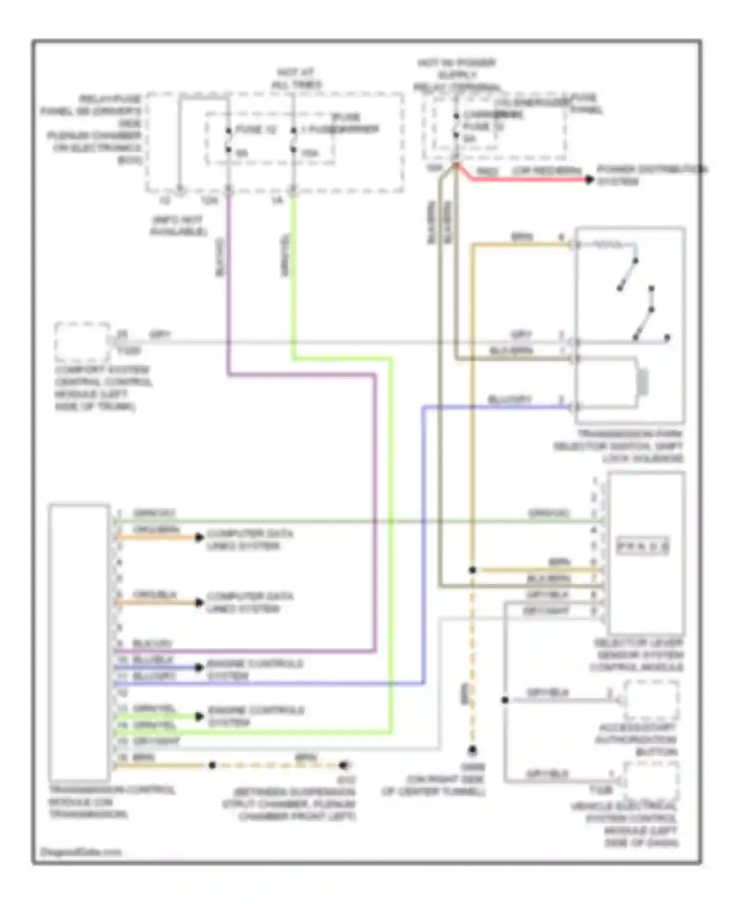 Wiring diagram gry/wht for Audi Q5 I (2008-2012) (12 of 16)