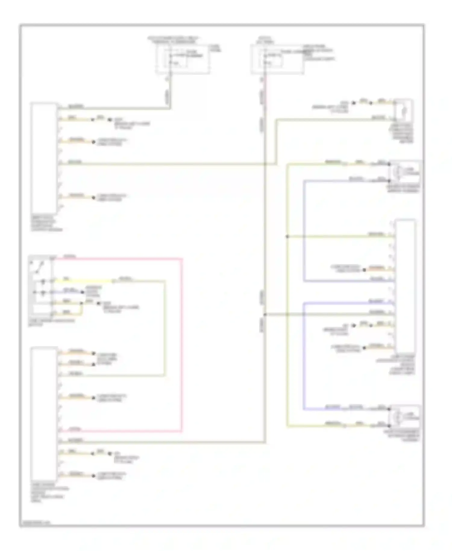 Wiring diagram lane change assistance button for Audi Q5 I (2008-2012) (1 of 1)