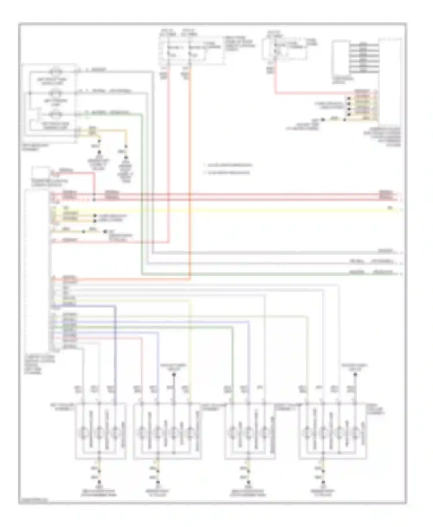 Wiring diagram left taillamp assembly for Audi Q5 I (2008-2012) (2 of 2)