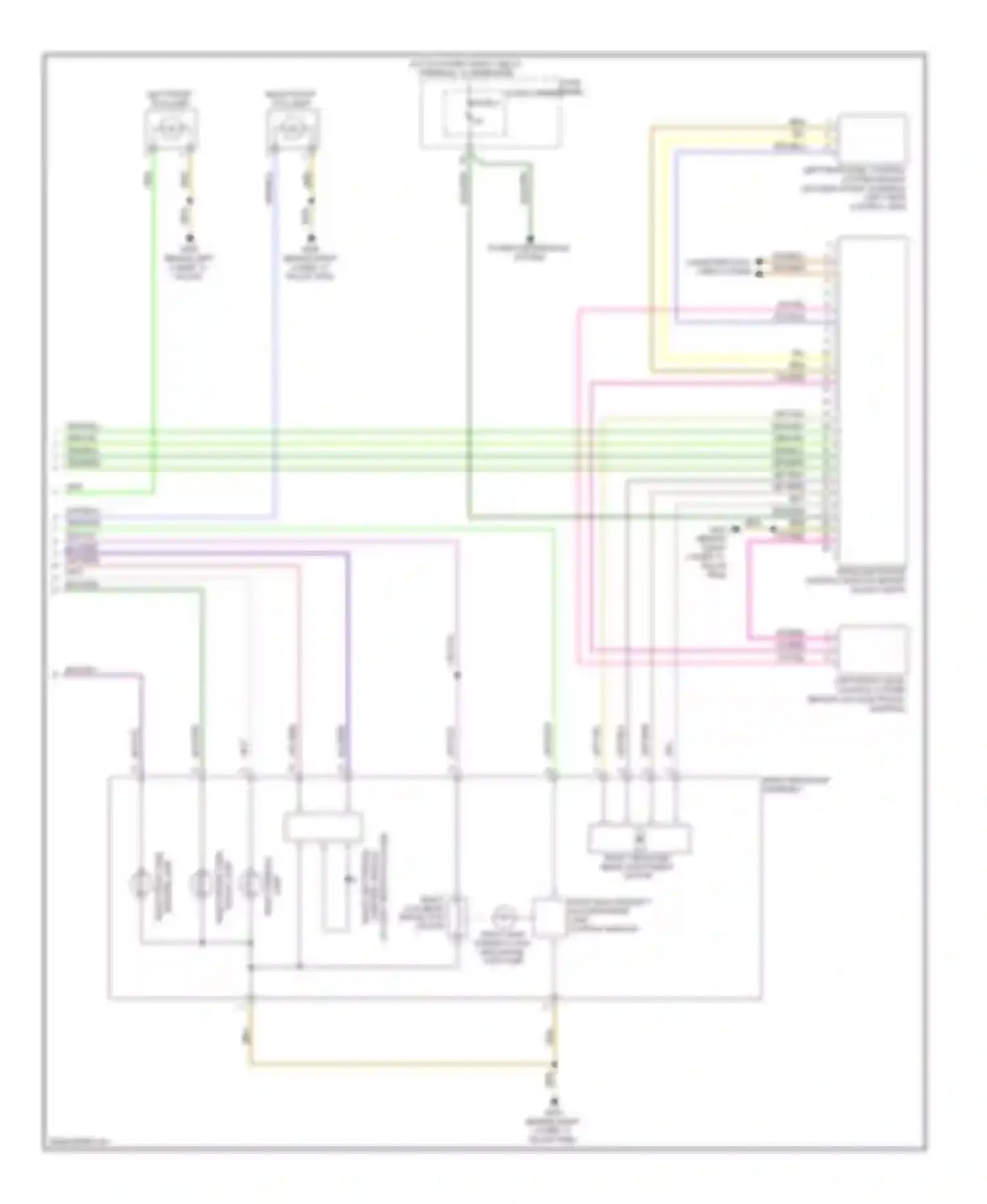 Wiring diagram right low beam reflector motor for Audi Q5 I (2008-2012) (1 of 1)