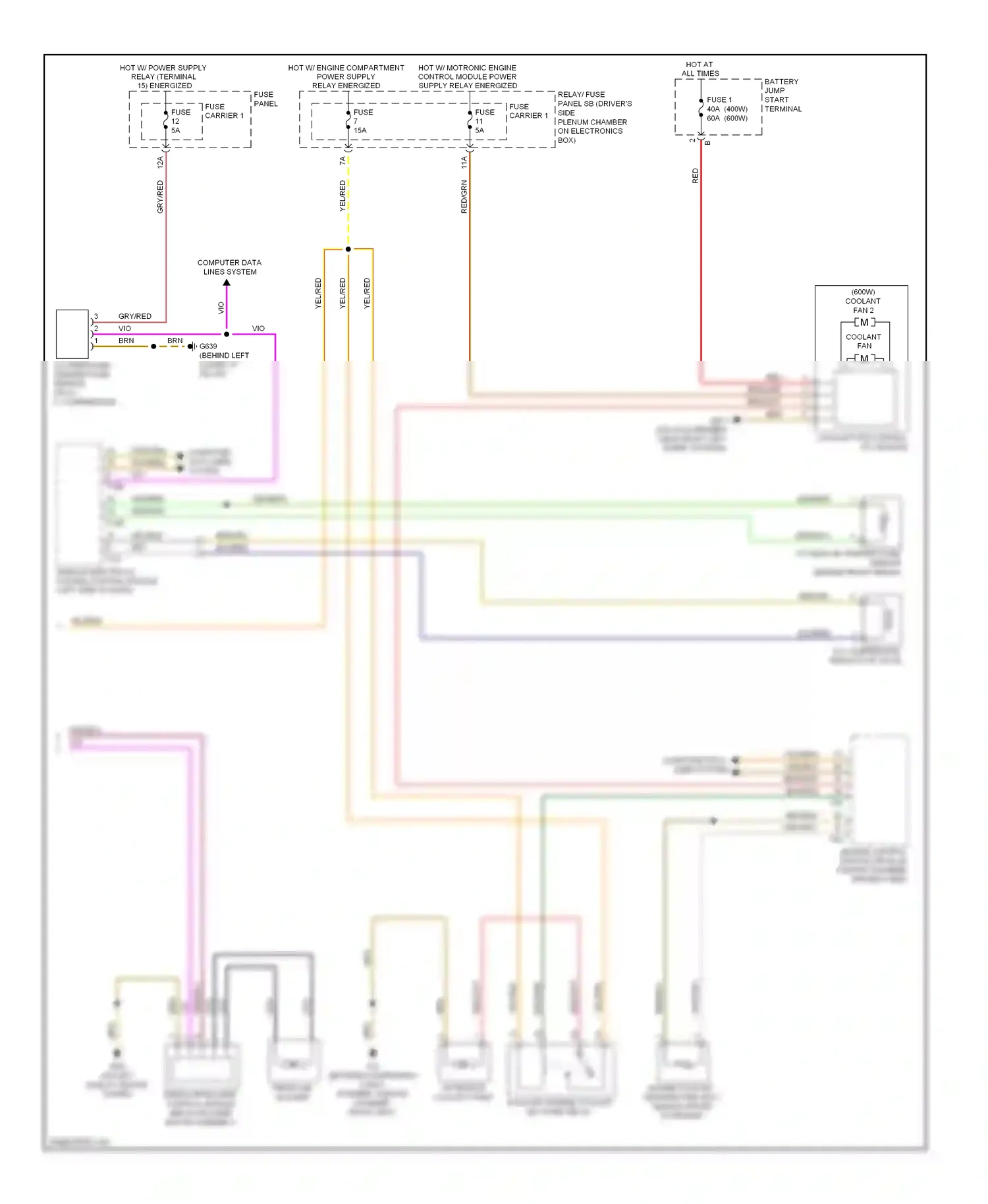 Audi Q5 I (2008-2012) terminal wiring diagram  (1 of 6)